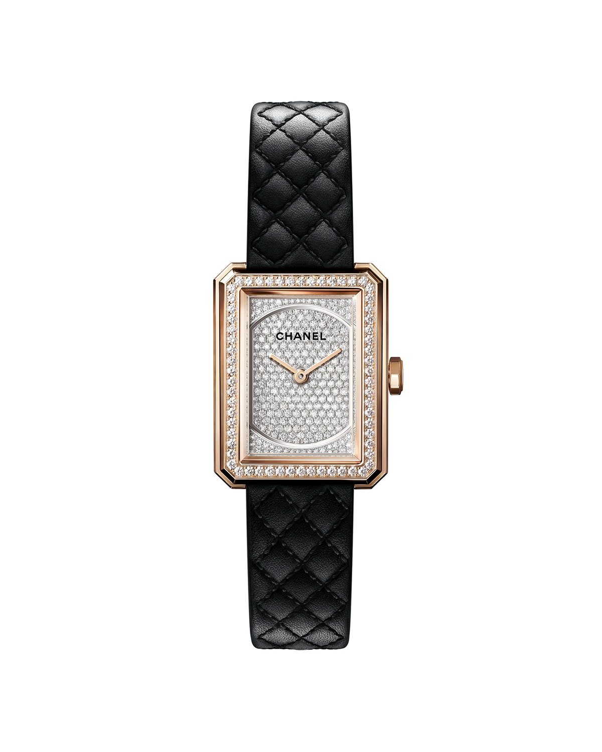 CHANEL BOYFRIEND BEIGE GOLD PRESTIGE CALF LEATHER WATCH