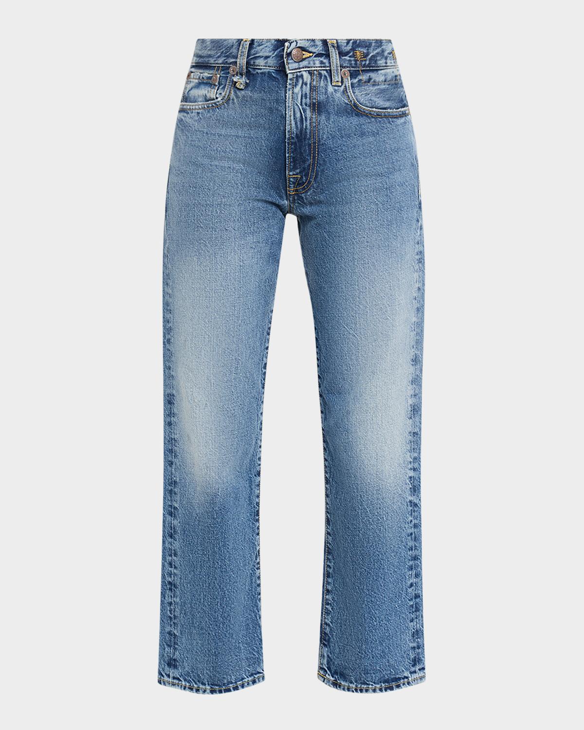 R13 Romeo Straight Cropped Jeans