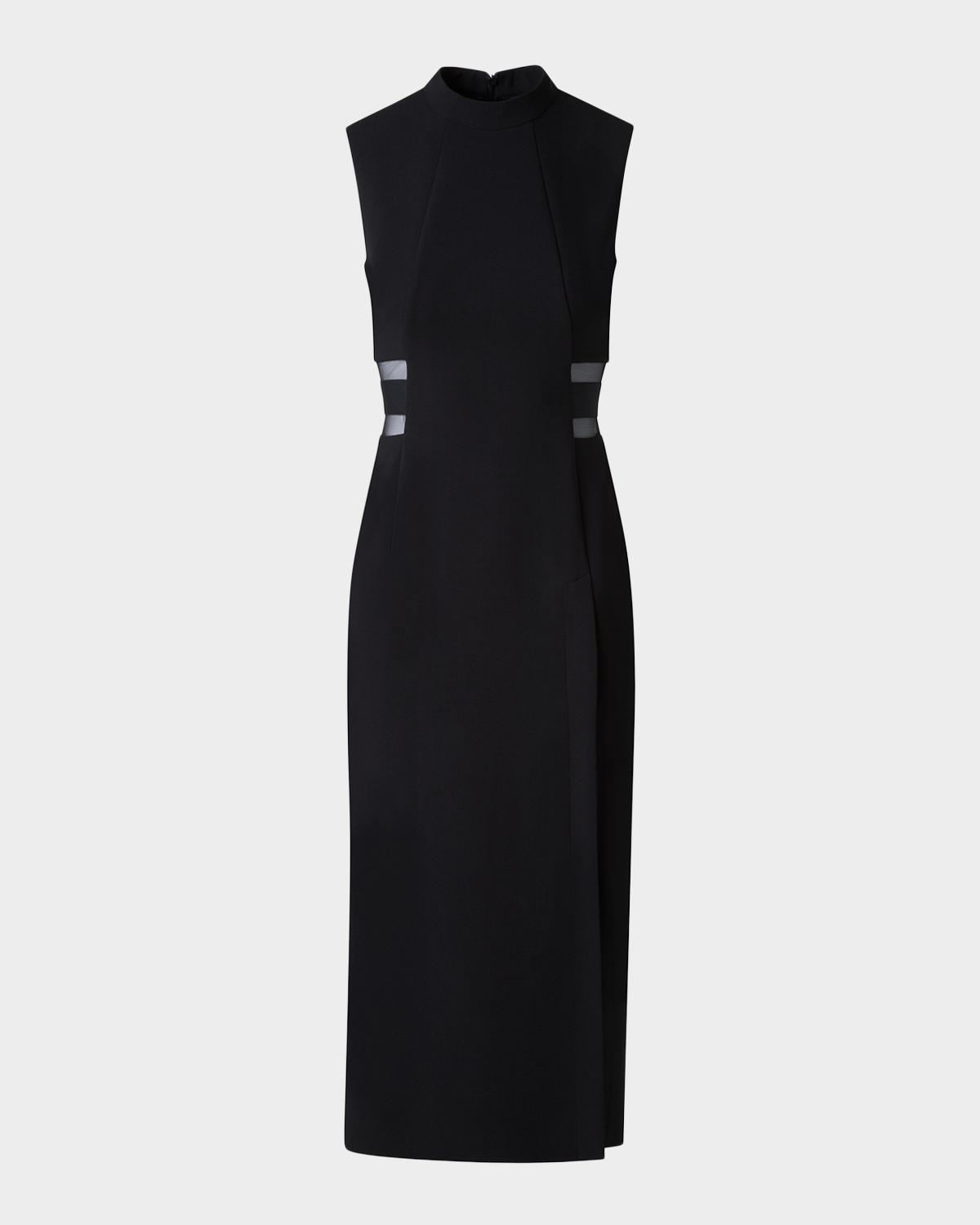 Akris Double-Face Illusion Midi Sheath Dress