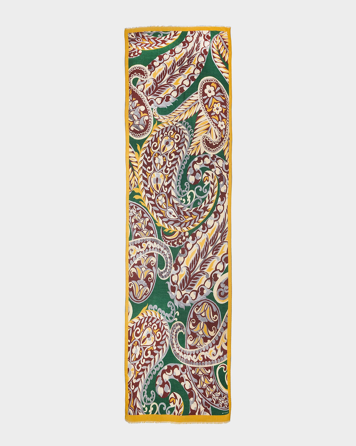 Etro Orfeo Silk-Blend Paisley Scarf