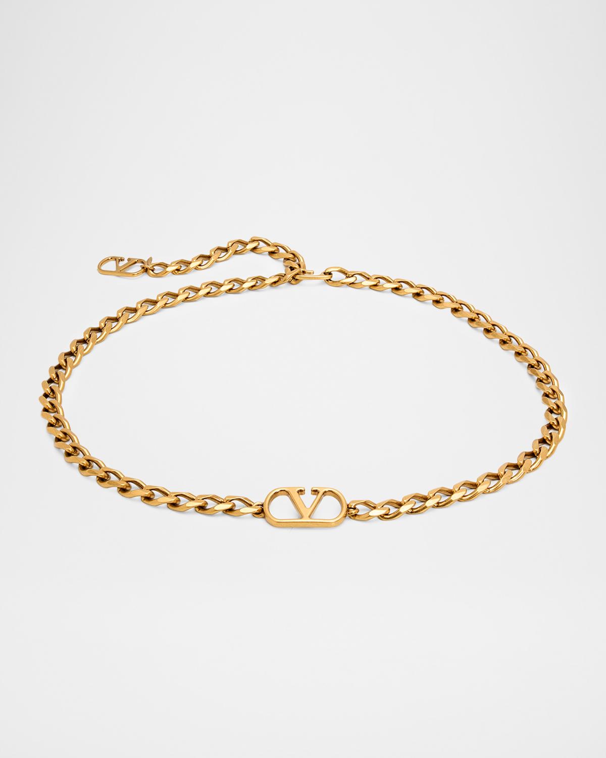 VLogo Signature Metal Chain Belt