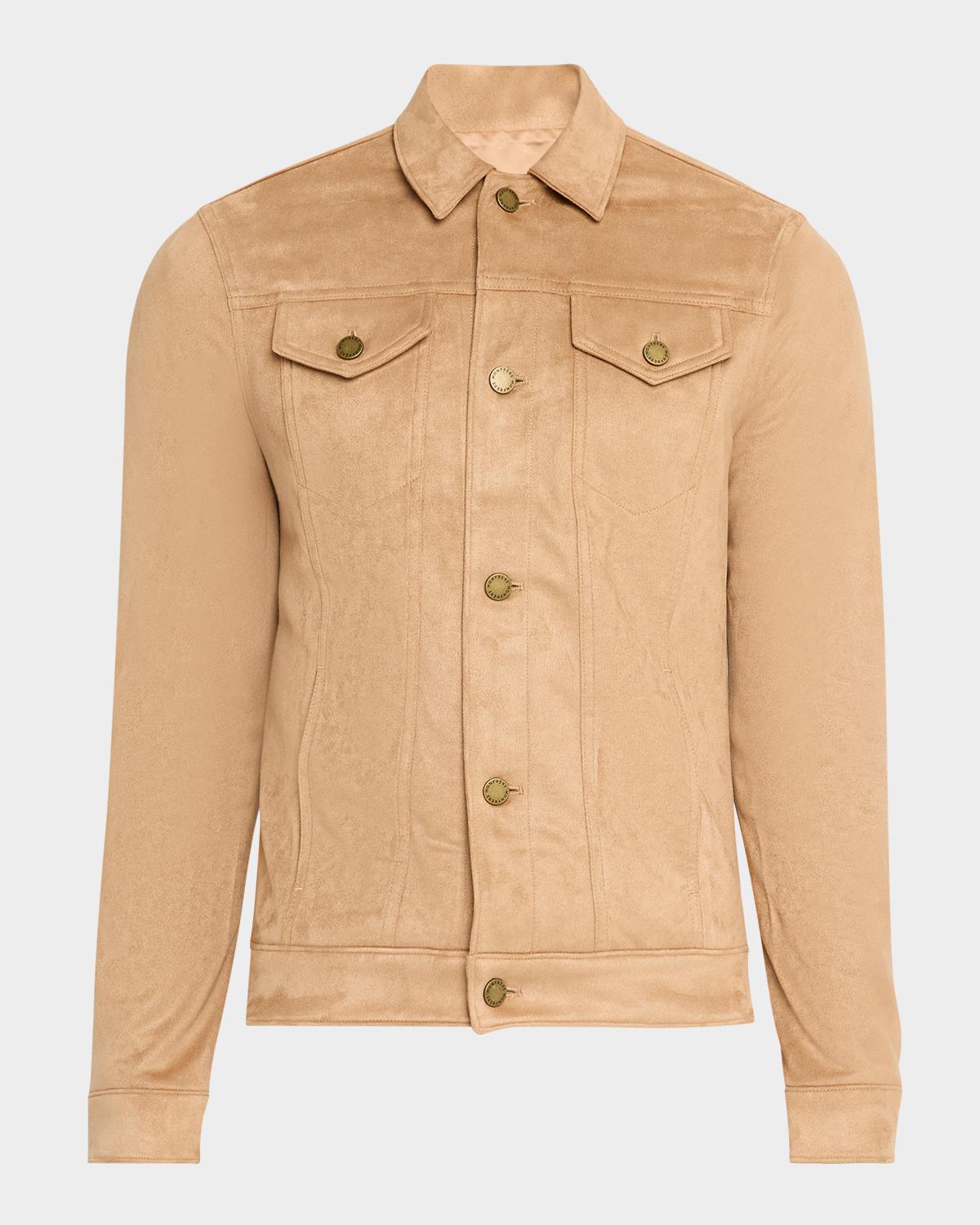 MONFRÈRE Men's Dean Faux Suede Shirt Jacket