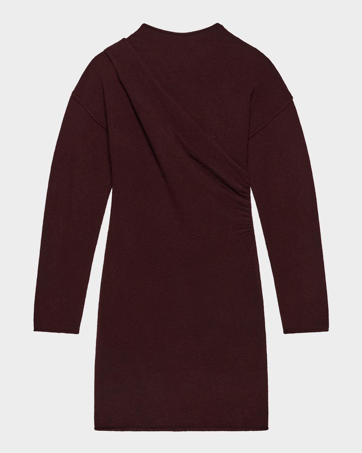 Helmut Lang Slouchy Wool-Blend Mini Sweater Dress