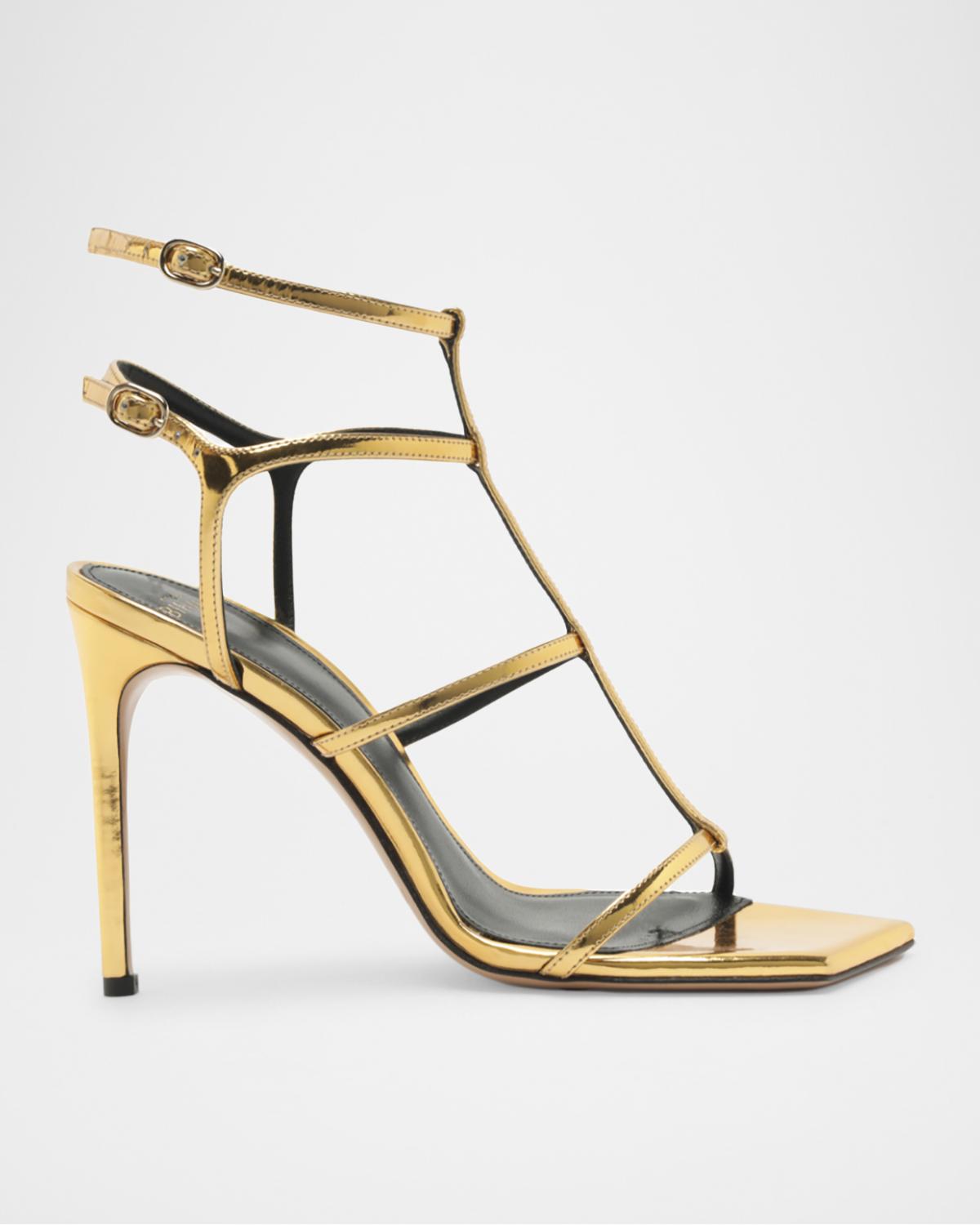Alexandre Birman Amanda 100mm Patent Leather Gladiator Sandals