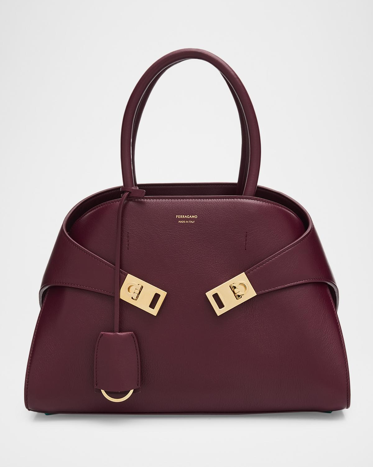 Hug Leather Top-Handle Bag