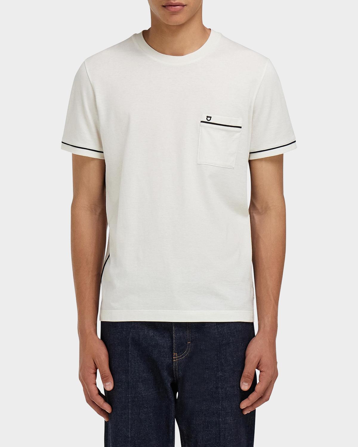 FERRAGAMO Men's Wool-Cashmere T-Shirt