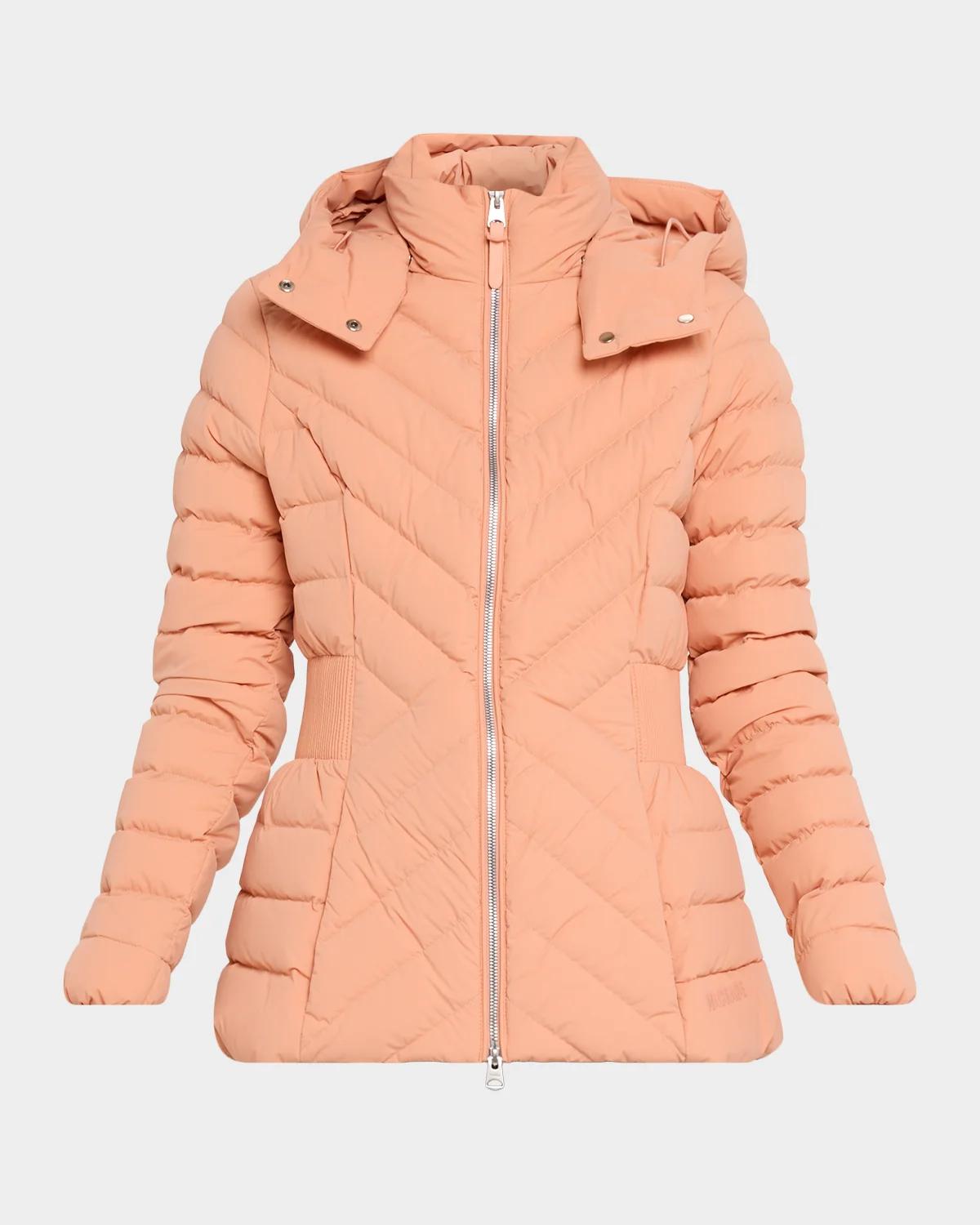 Idalee Light Down Jacket with Detachable Hood