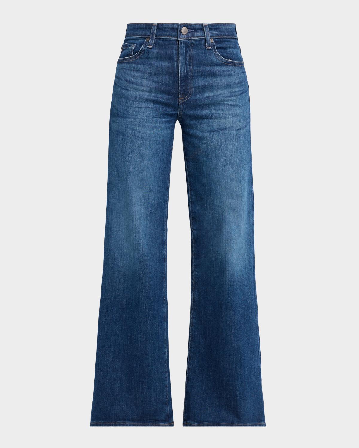 AG Jeans Saige Mid-Rise Wide-Leg Jeans
