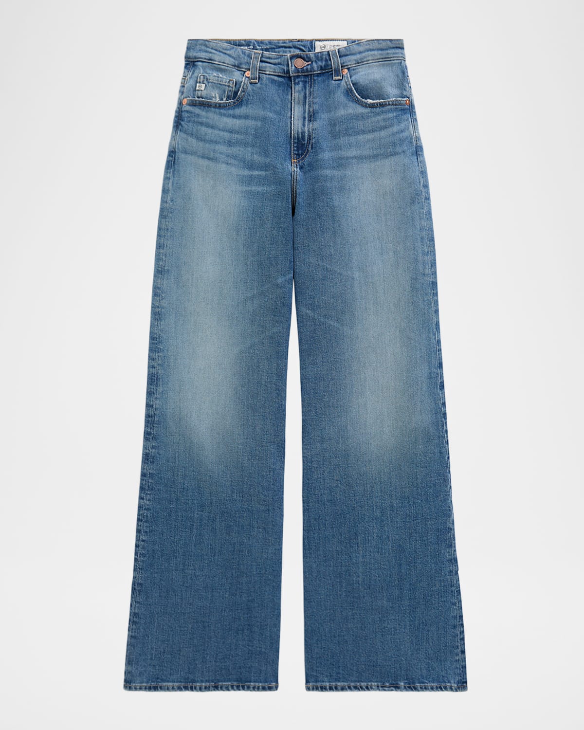 Saige Mid-Rise Wide-Leg Jeans