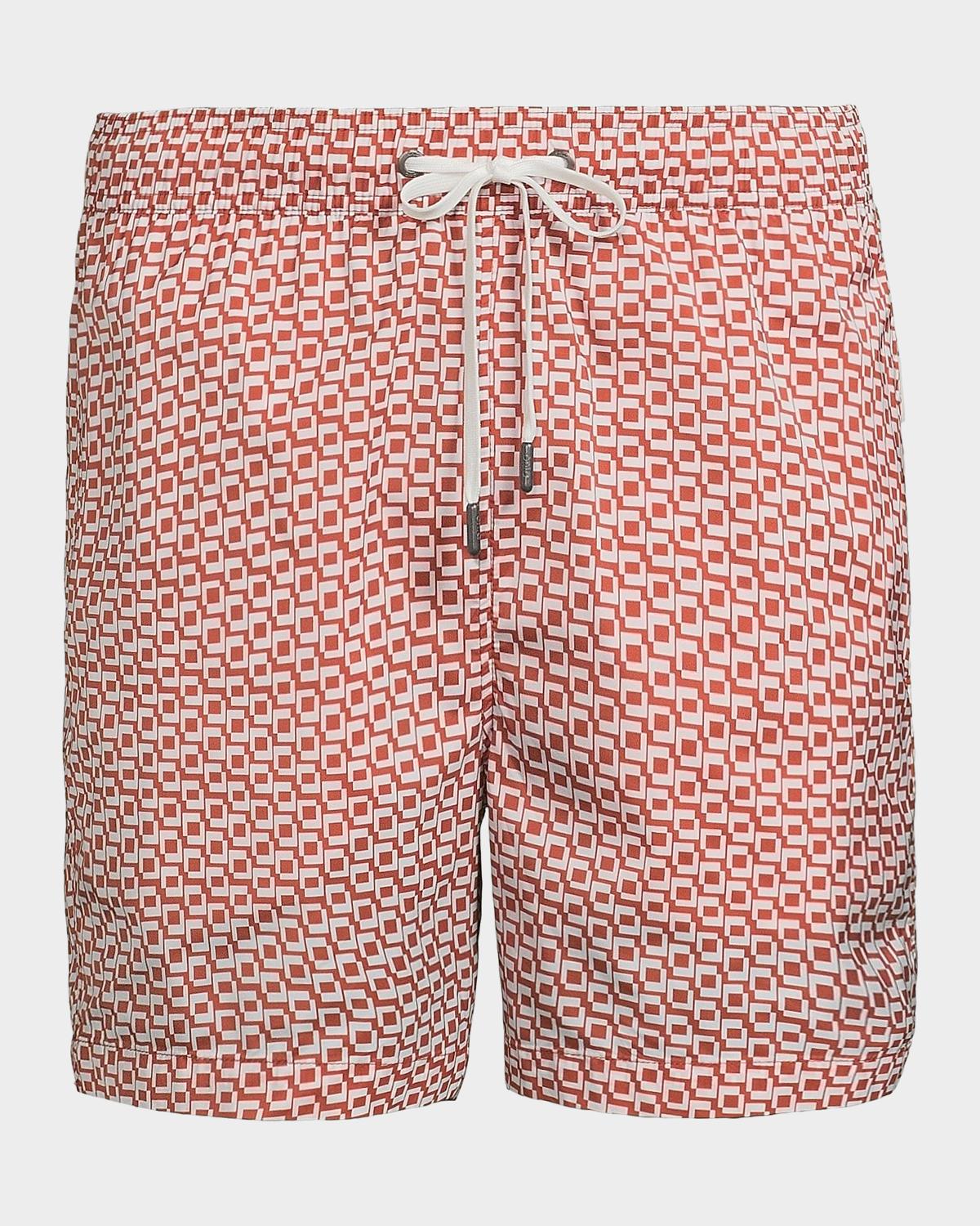 Onia Men's Calder Printed Swim Shorts