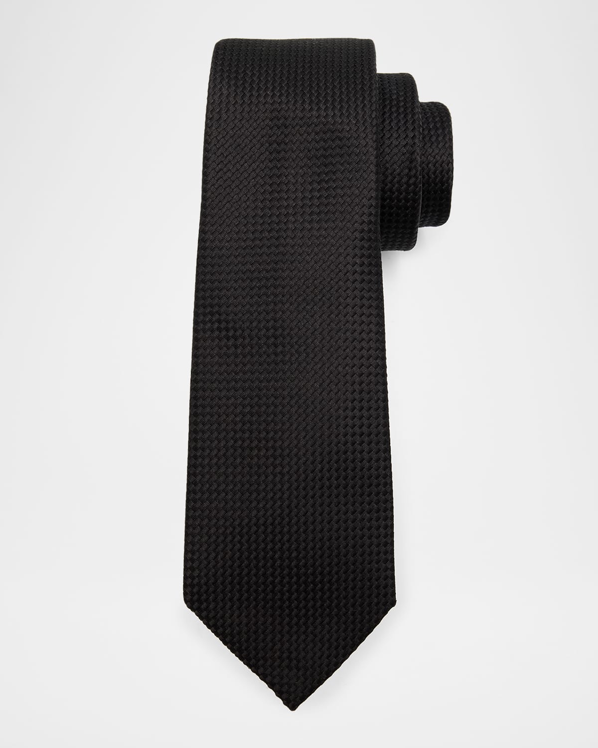 TOM FORD Men 's Textured Mulberry Silk Tie