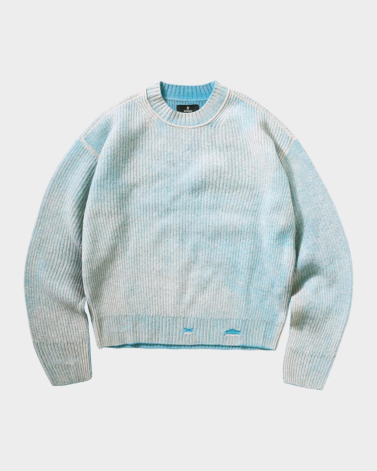 REPRESENT Legacy Fade Out Reversible Knit Crewneck Sweater