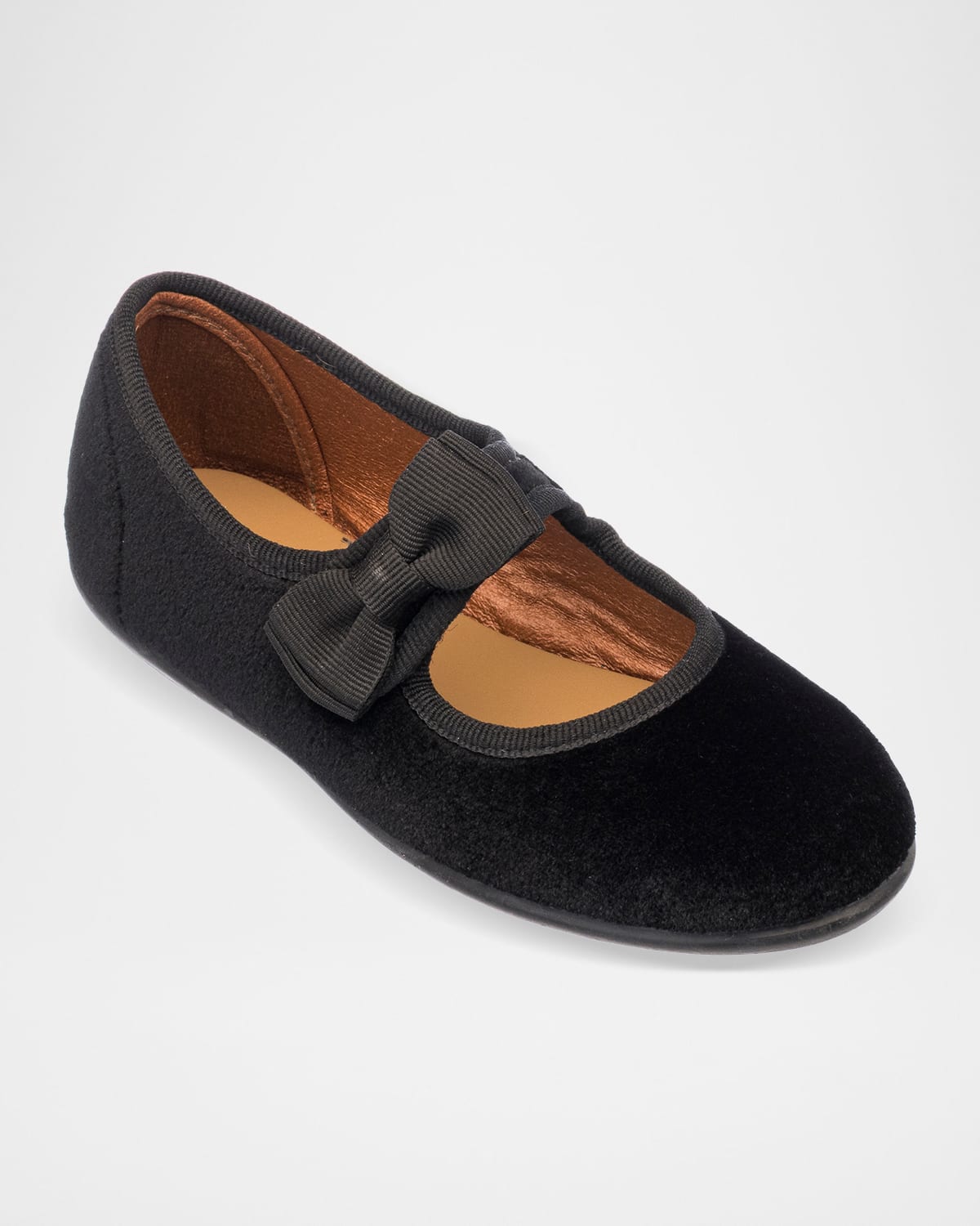 Elephantito Little Kid 's & Kid 's Bow-Detail Velvet Mary Janes | Thumbnail 4