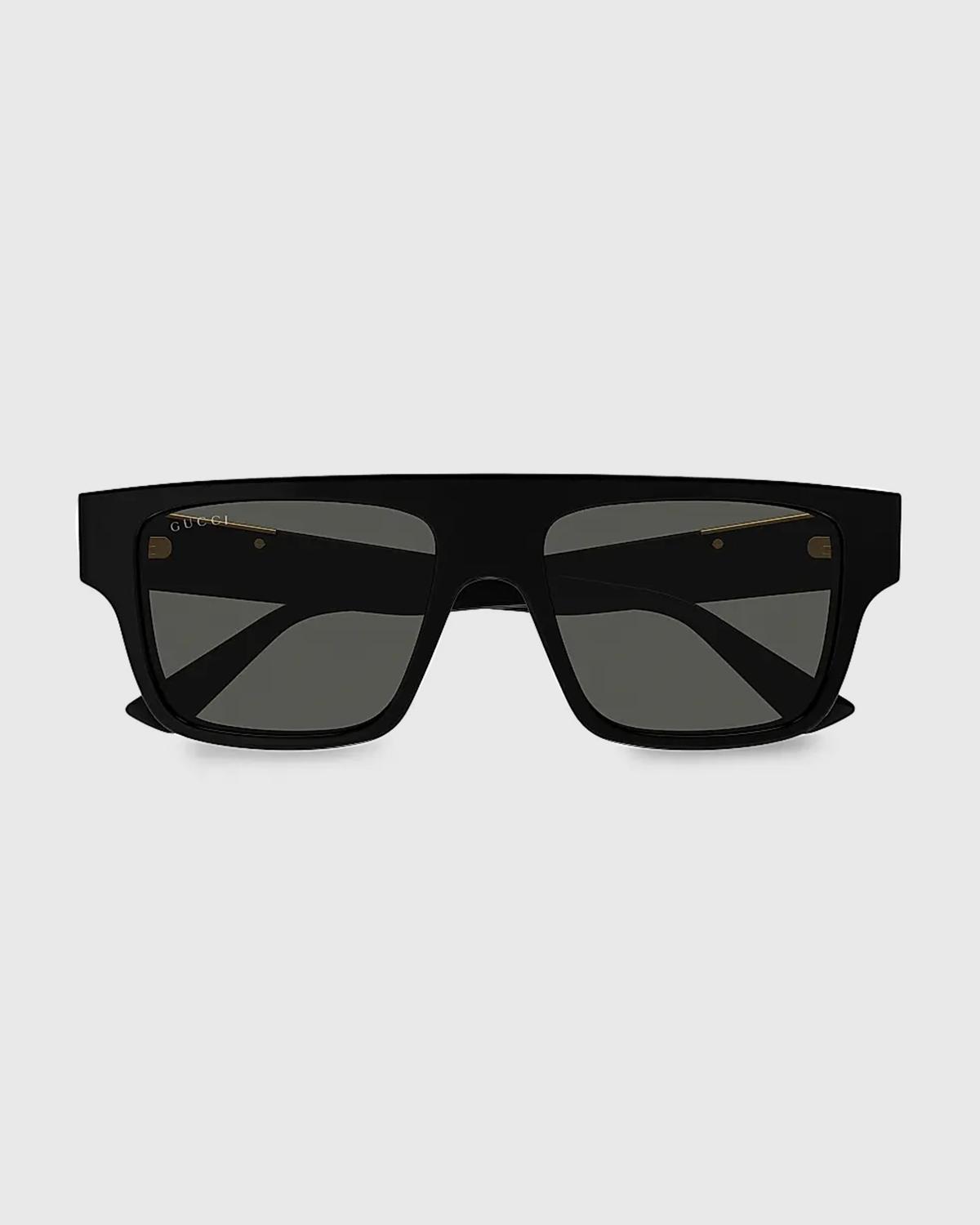 Gucci Men's Subtle Web 53mm Square Acetate Sunglasses