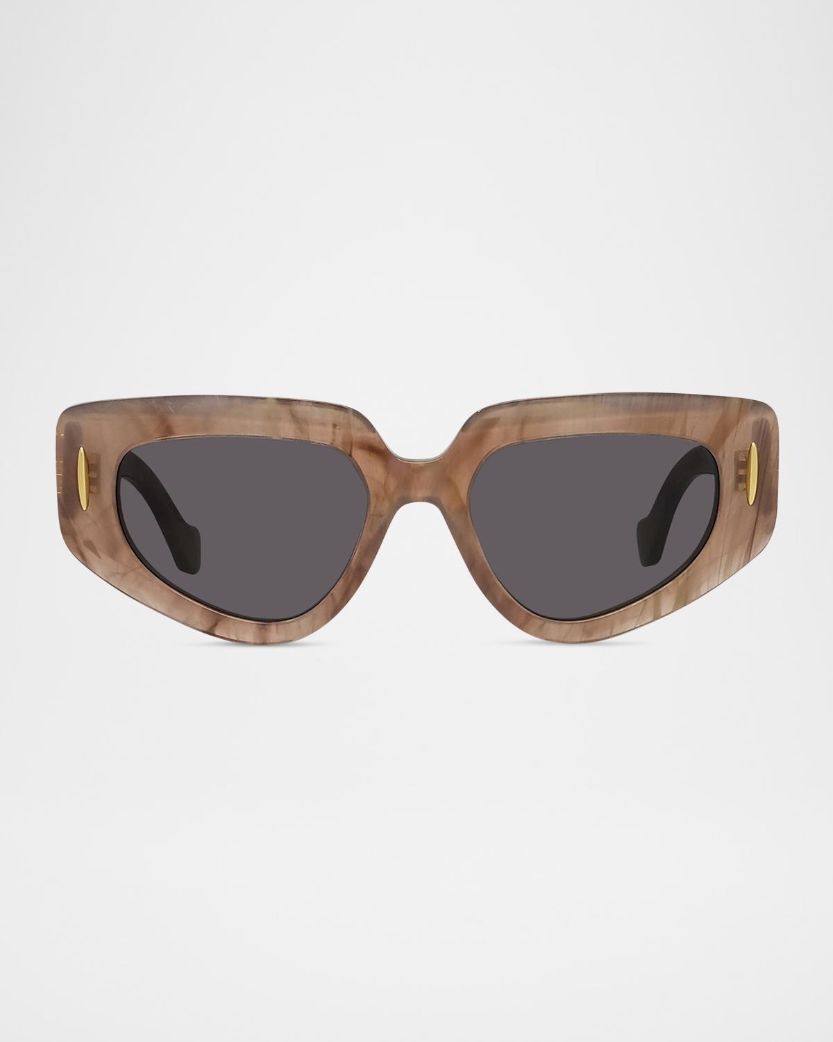 LOEWE Anagram 51mm Butterfly Sunglasses