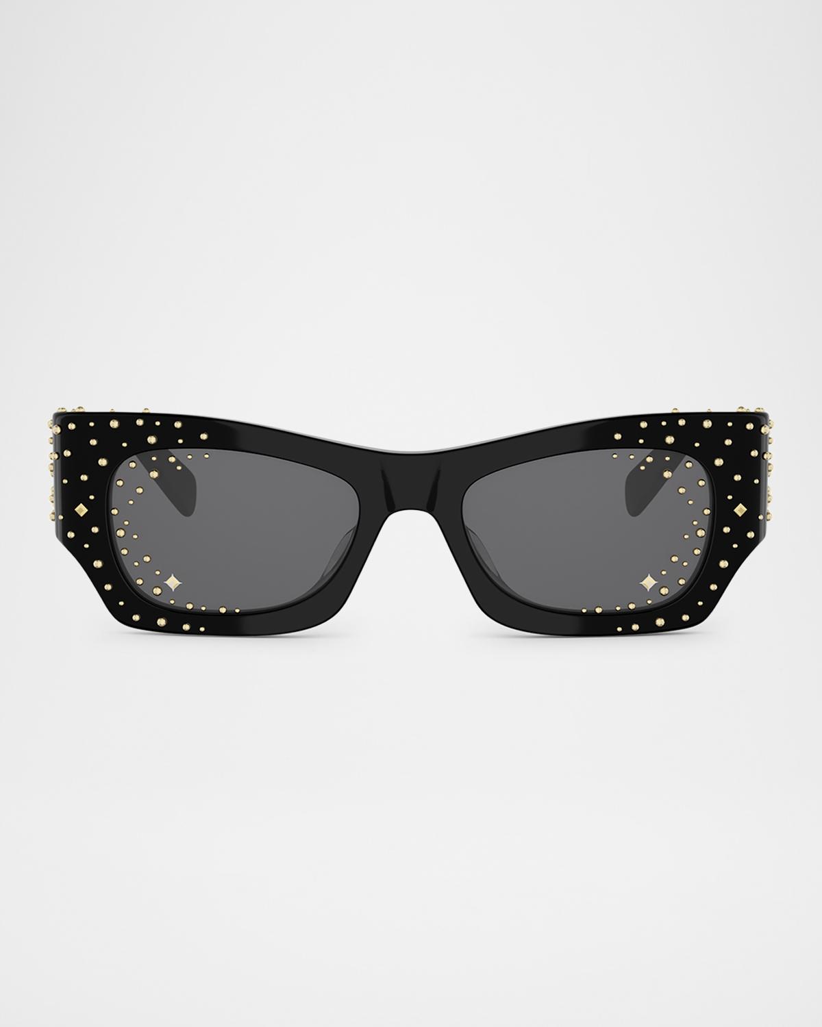 CELINE Embellished Acetate Cat-Eye Sunglasses