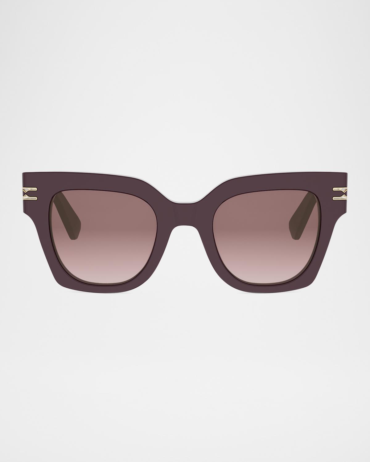 BVLGARI B. Zero1 Acetate Square Sunglasses