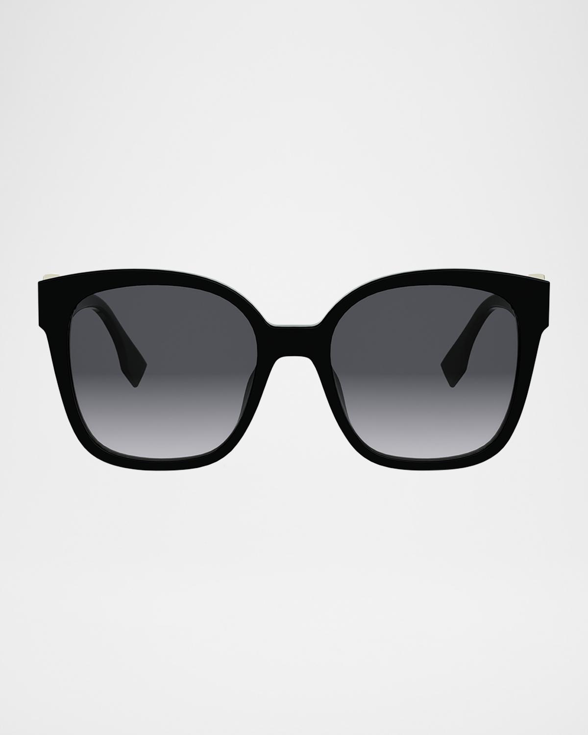 Fendi FF Diamonds 55mm Square Sunglasses