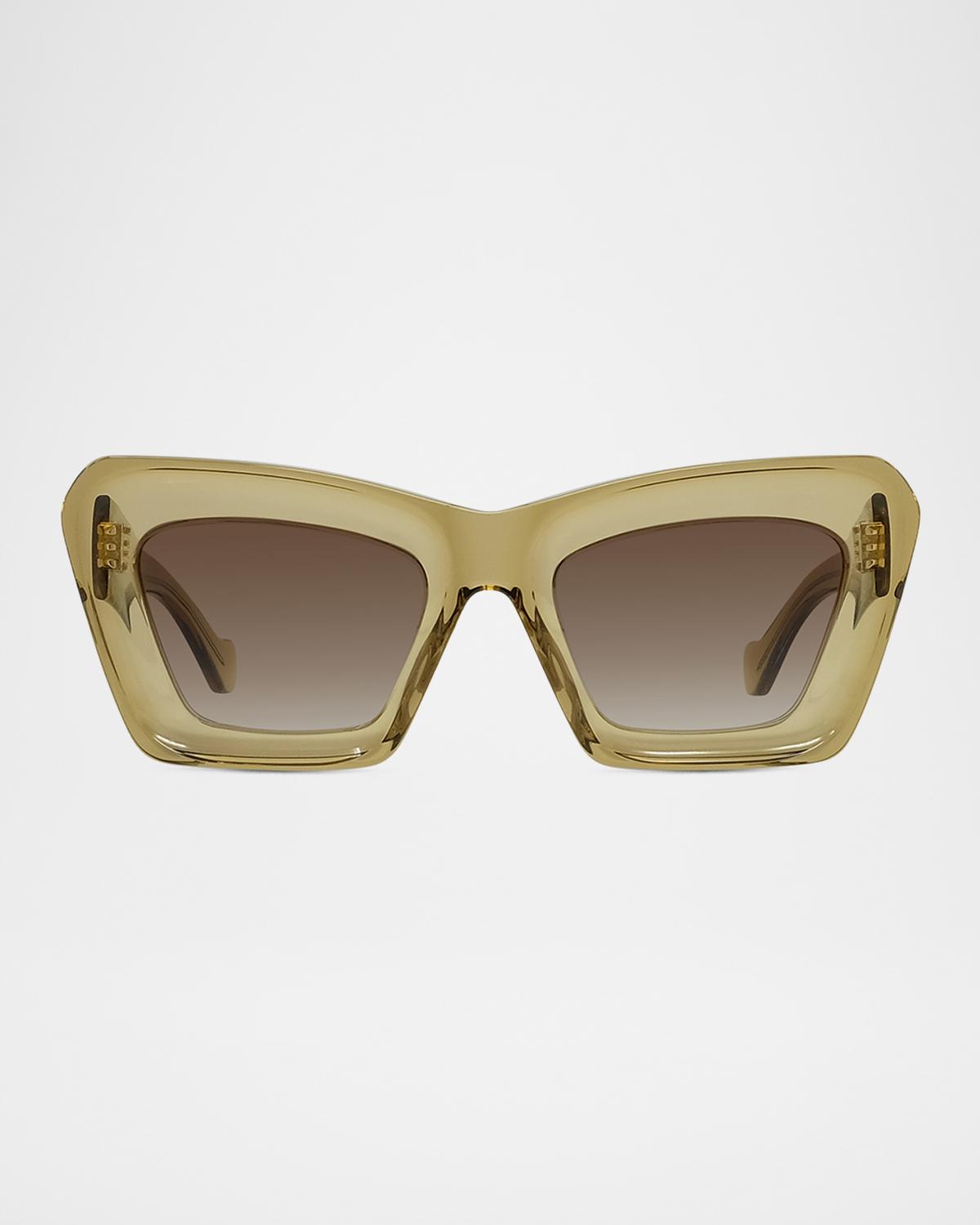 LOEWE Anagram 52mm Butterfly Sunglasses