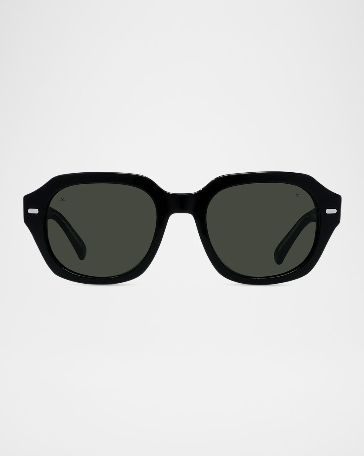 Vuarnet Men's BELVEDERE 11 Acetate Rectangle Sunglasses