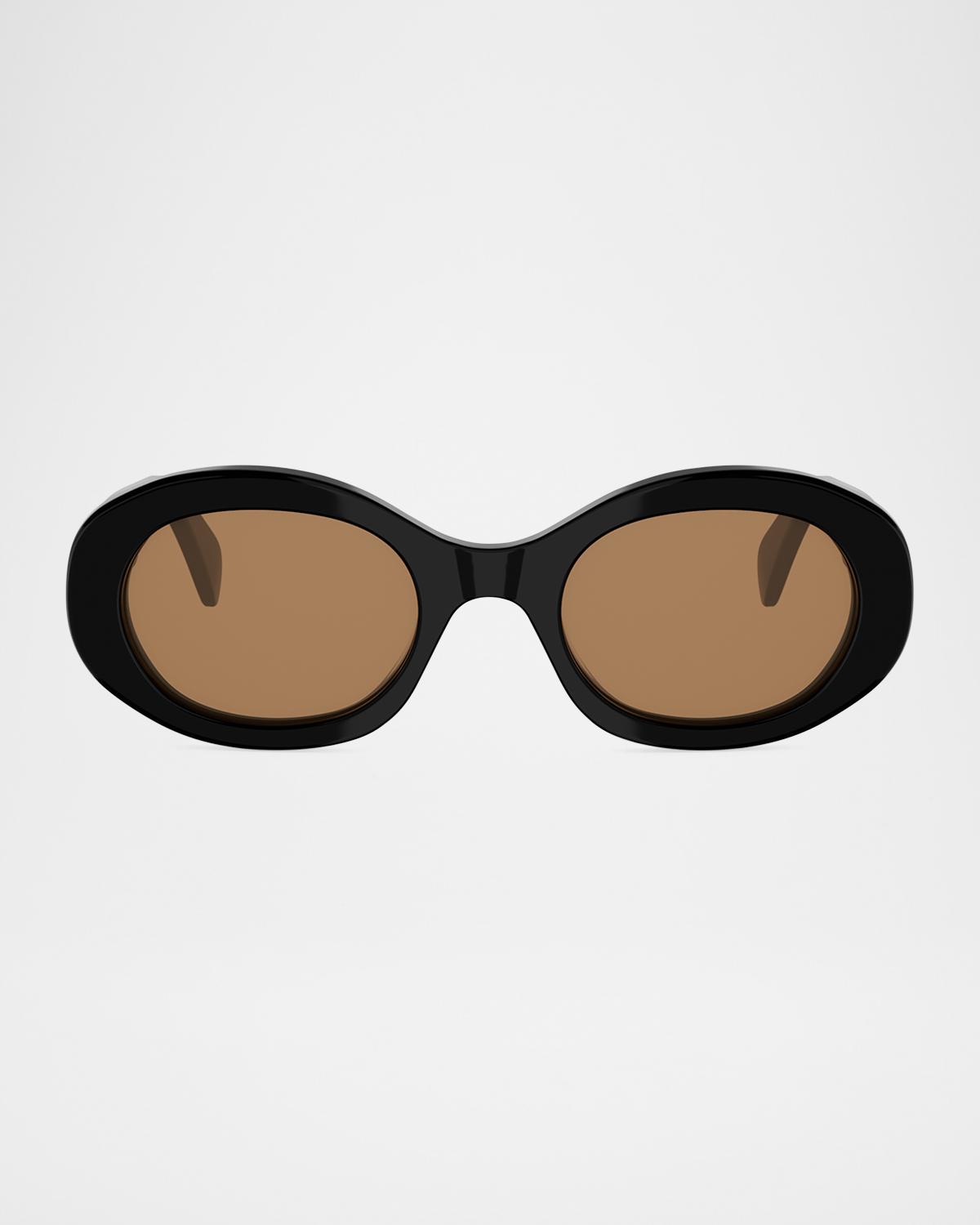 CELINE Triomphe 52mm Rectangular Sunglasses