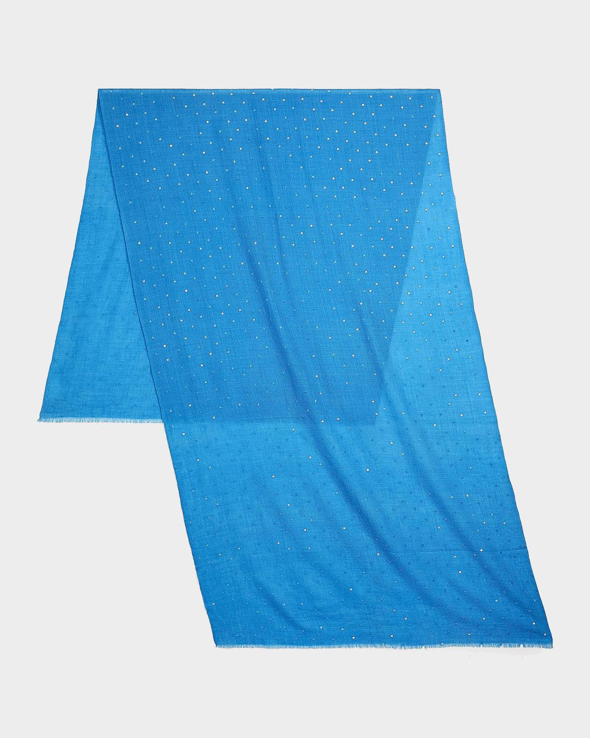 Carolyn Rowan Cashmere/Silk Scarf with Scattered Sequins