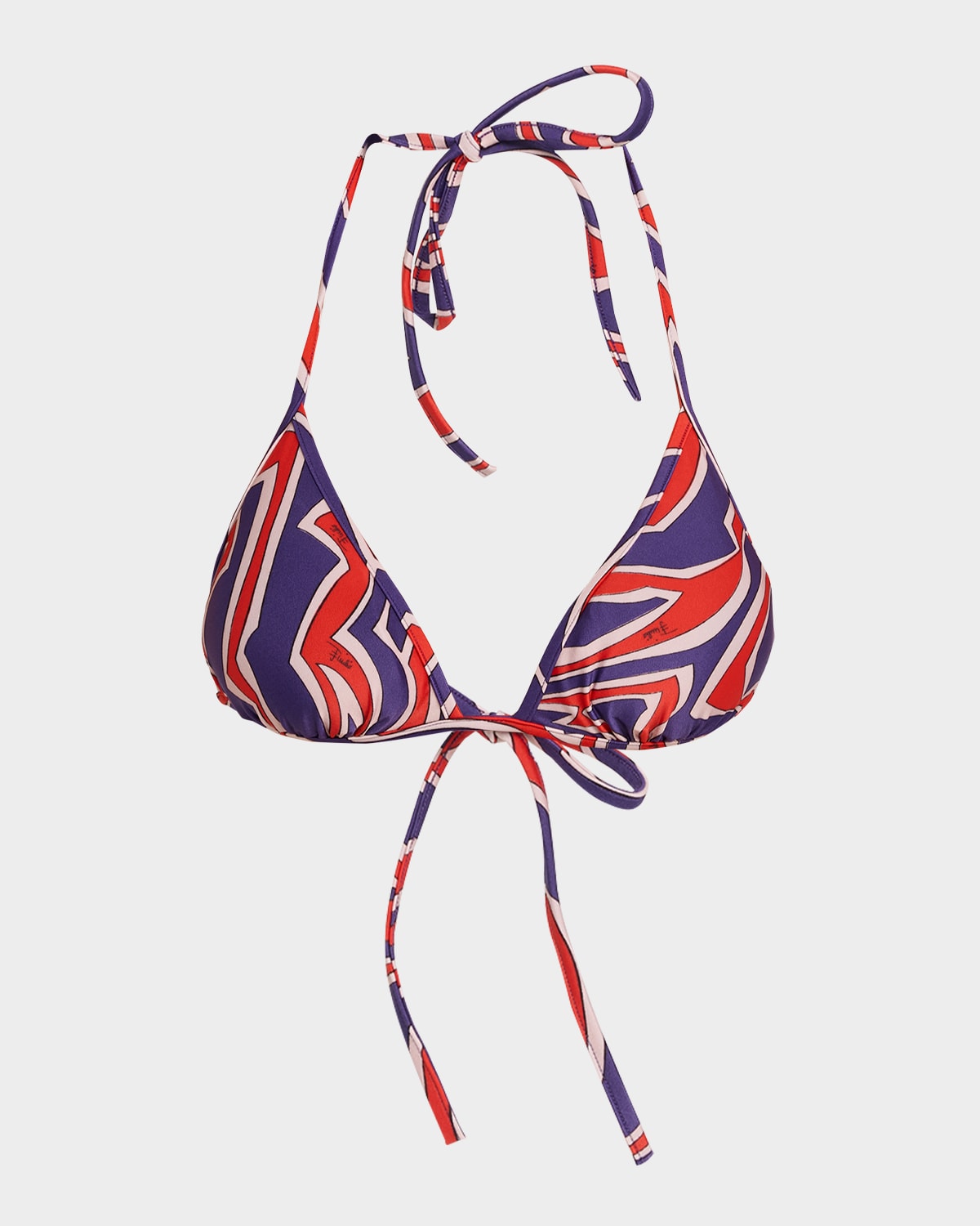 Pucci Labirinto Triangle Bikini Top