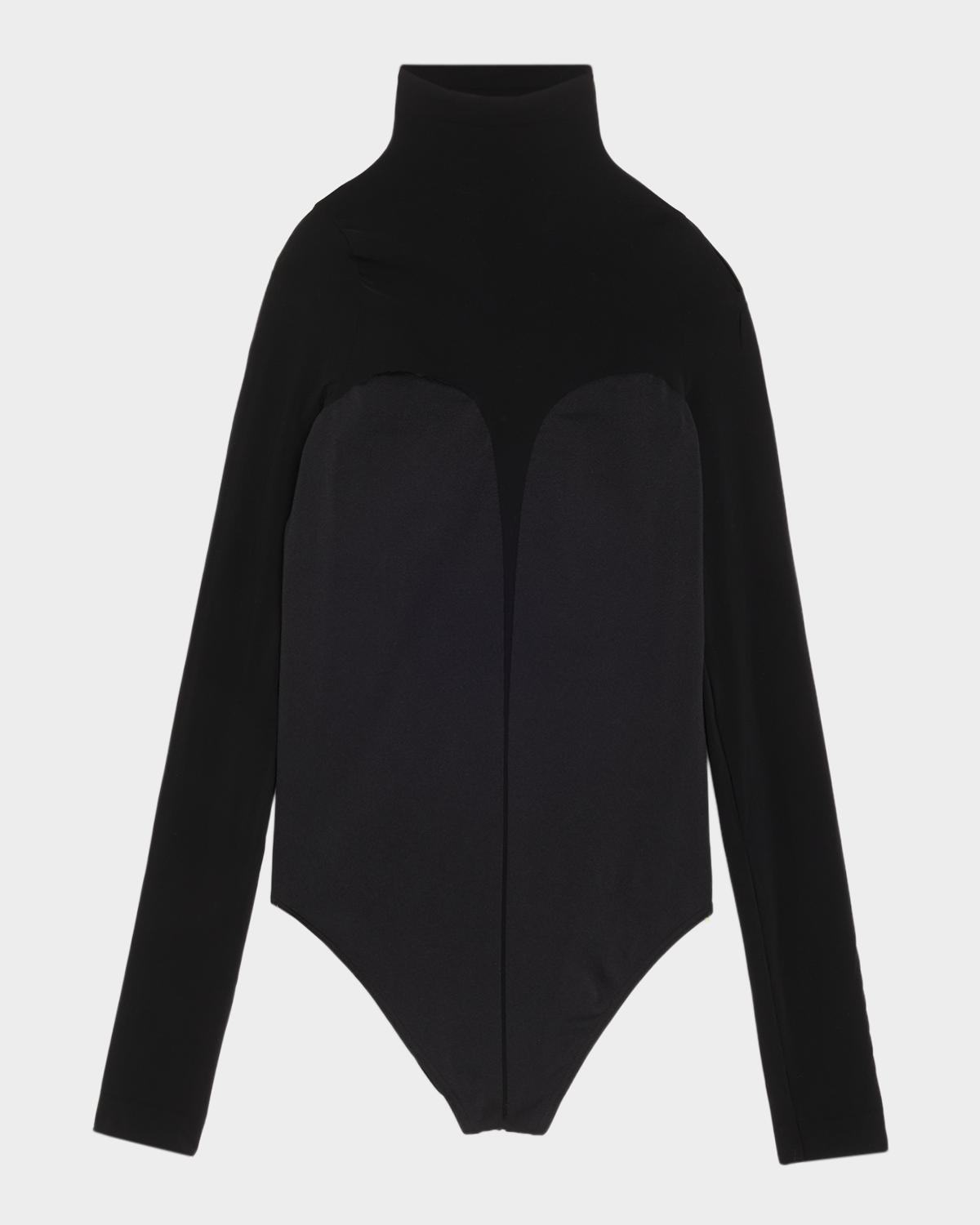 Wolford Corset-Effect Long-Sleeve Bodysuit