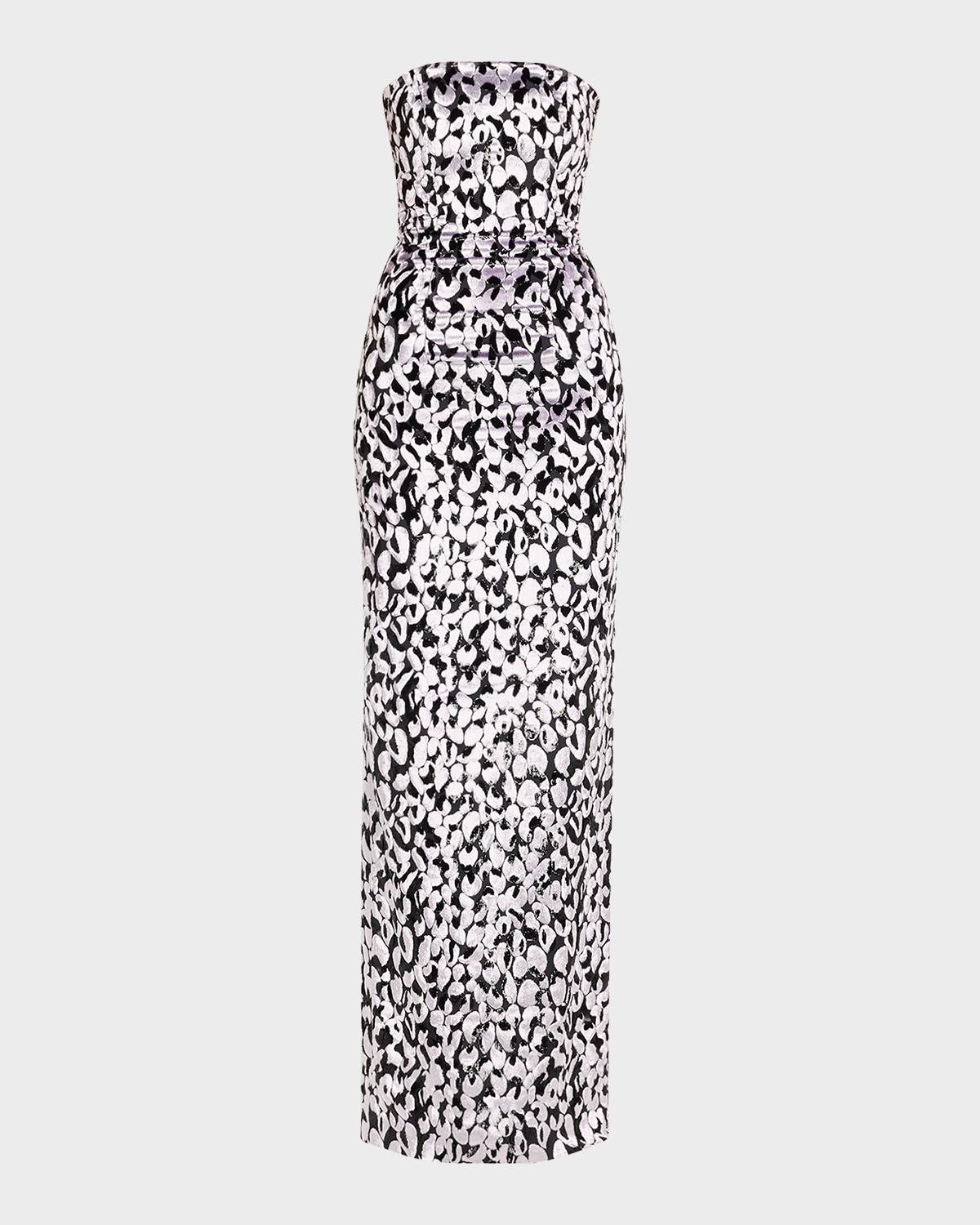 16Arlington Minelli Strapless Devoré Dress