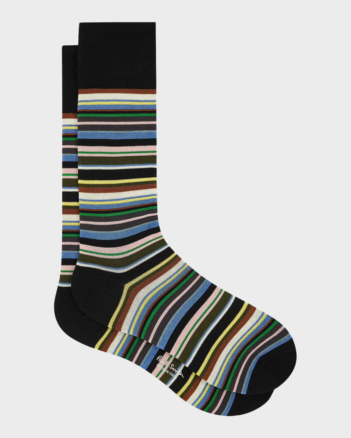 Paul Smith Men 's Munich Signature Stripe Crew Socks