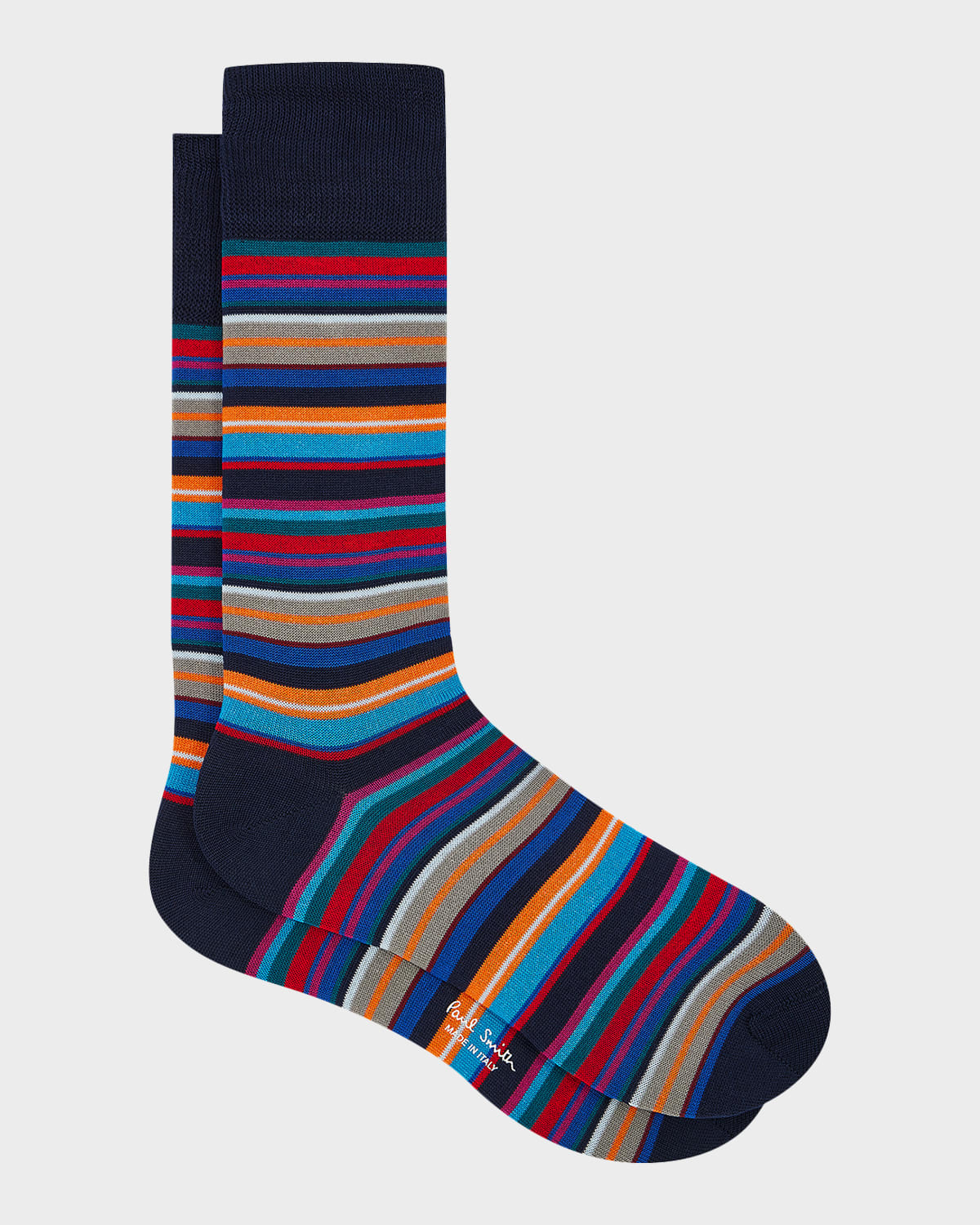 Paul Smith Men 's Munich Signature Stripe Crew Socks