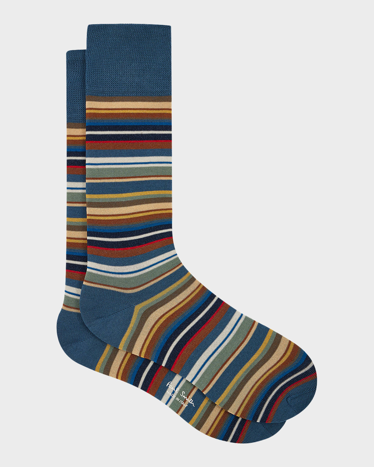 Paul Smith Men 's Munich Signature Stripe Crew Socks