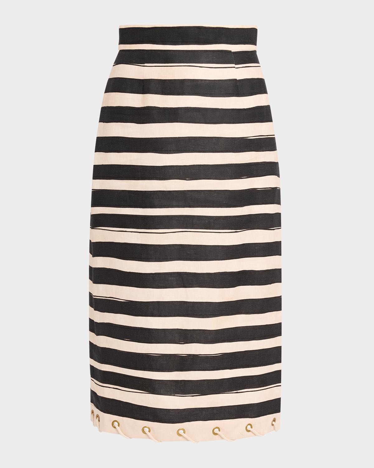 Zimmermann Rebellion Stripe Rope Skirt