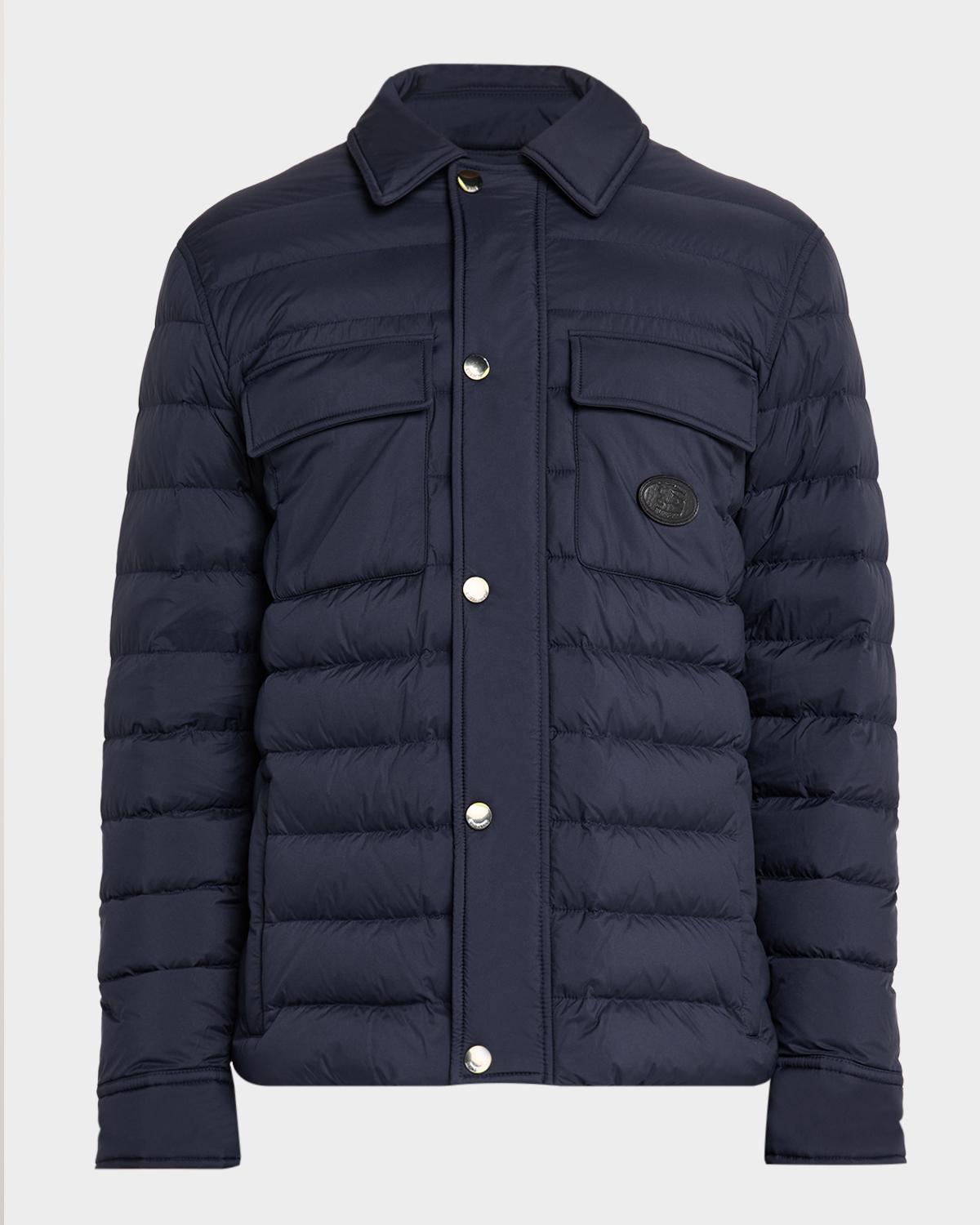 Burberry Men's Nylon Padded Down Overshirt
