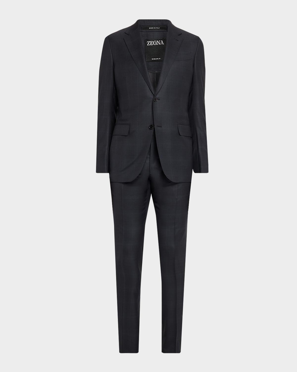 ZEGNA Men's 15milmil15 Wool Tonal Plaid Two-Piece Suit