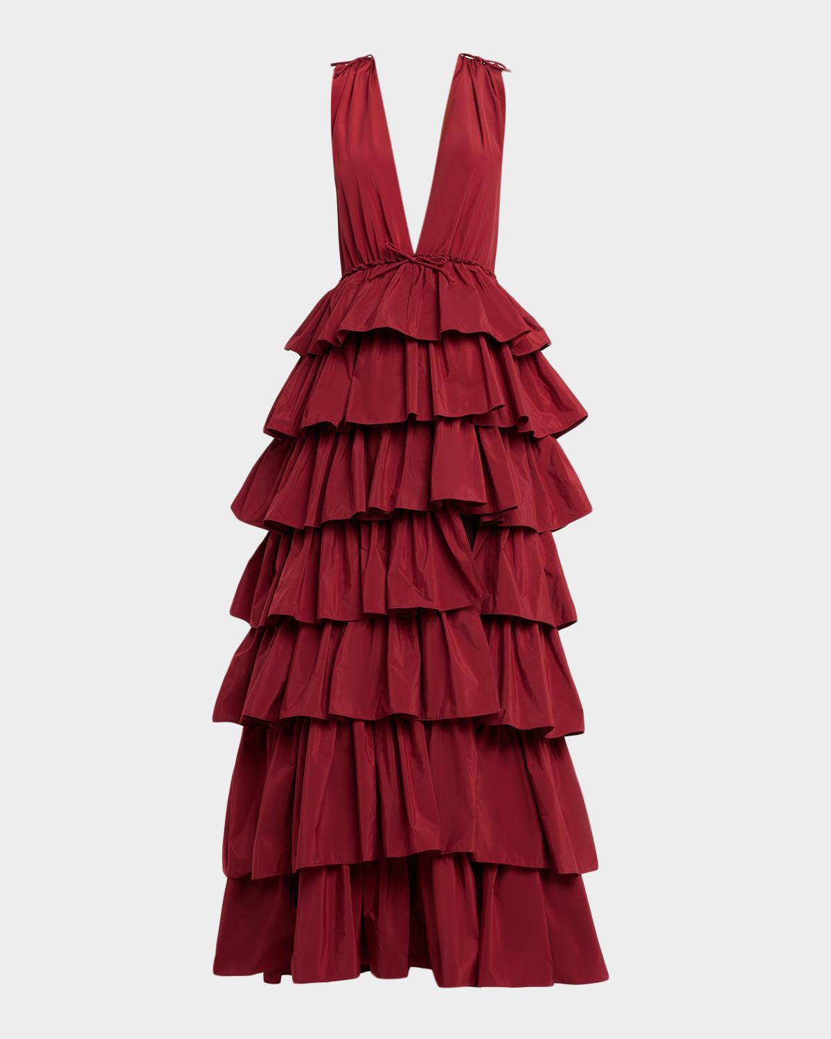 AKNVAS Henriette Ruffle Gown