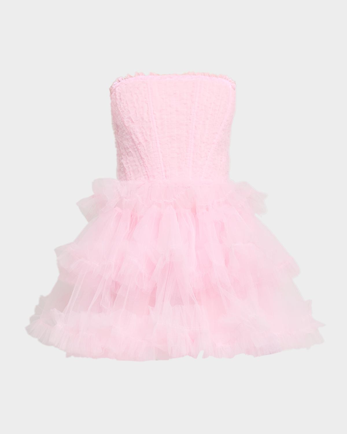 AKNVAS Edel Strapless Cocktail Dress