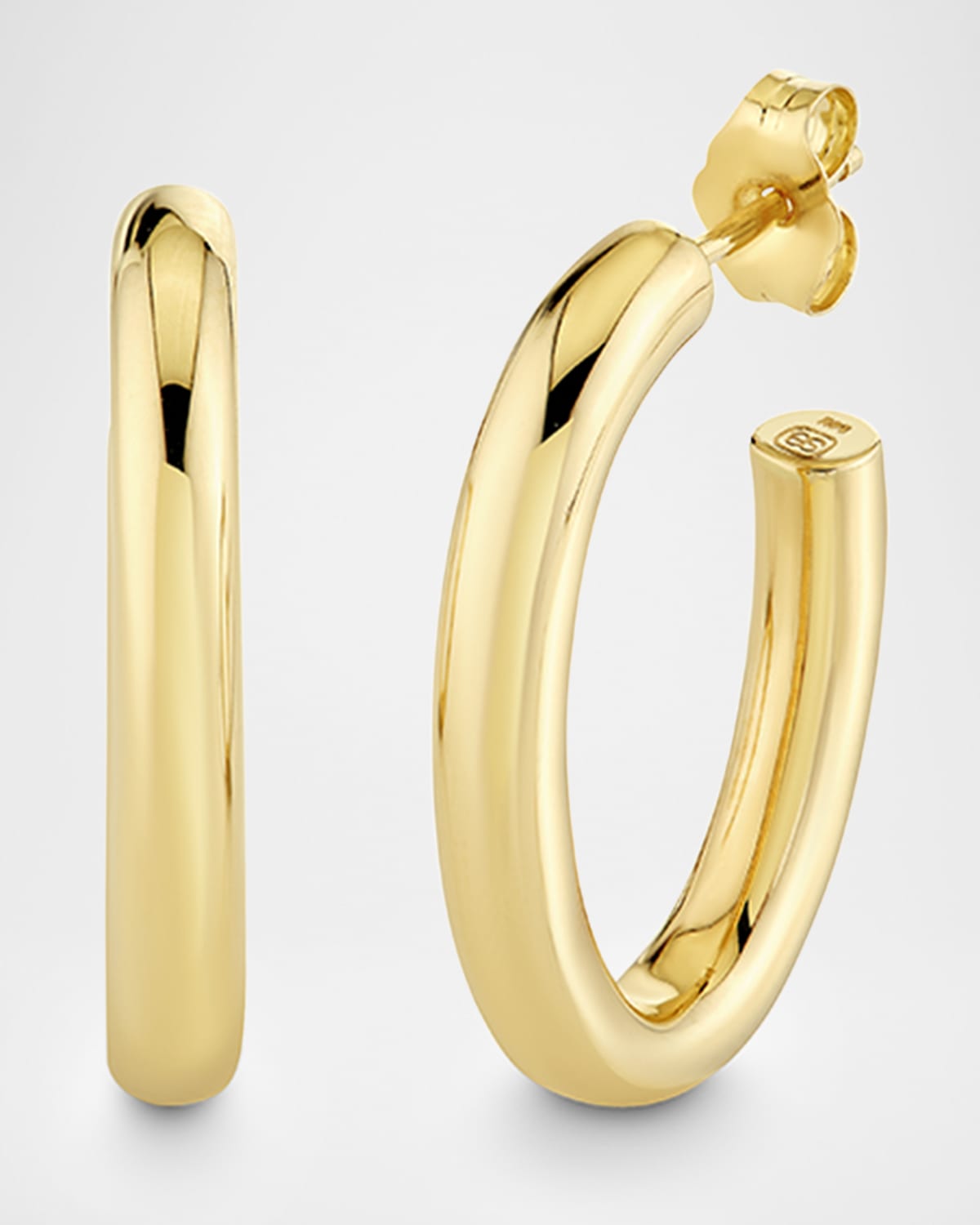 Sydney Evan 14K Yellow Gold Tube Hoop Earrings