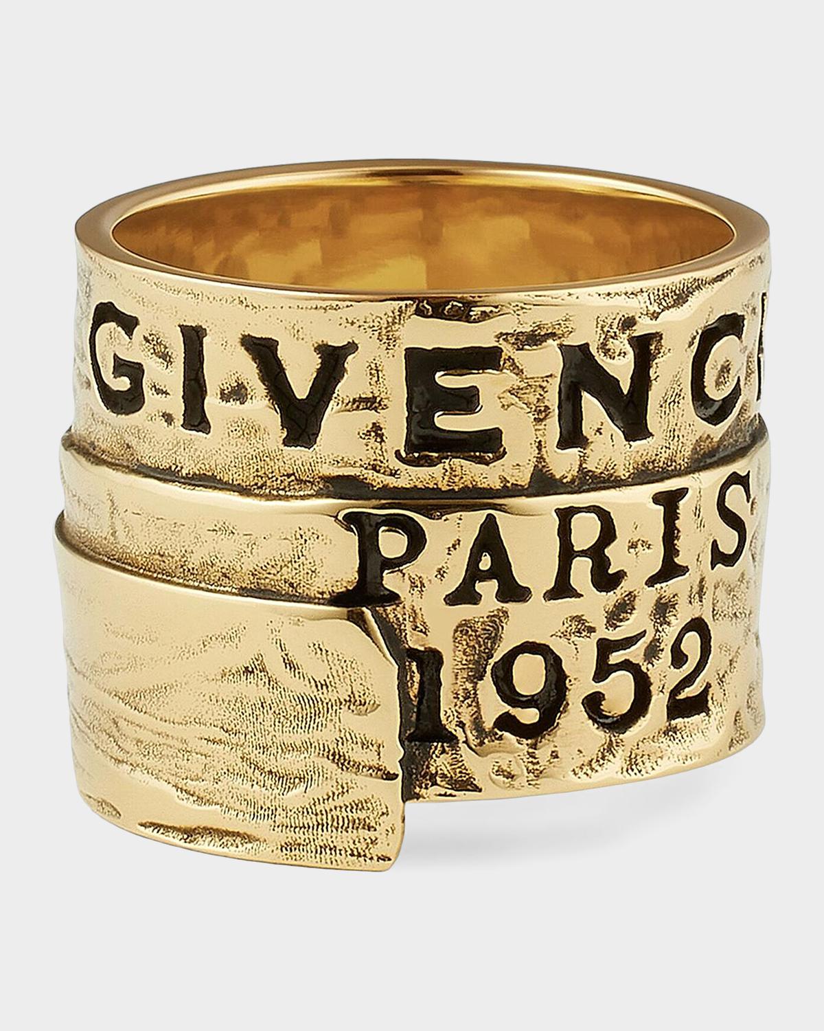 Logo-Engraved Tape Ring