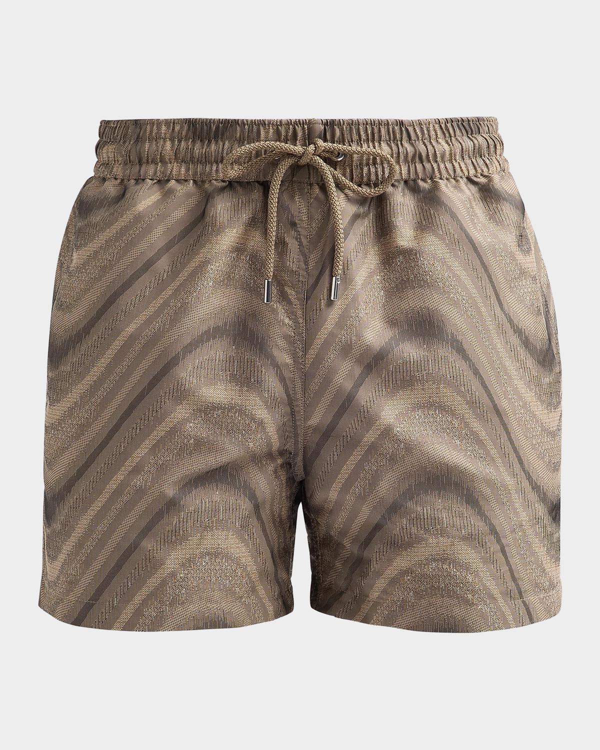 Frescobol Carioca Men's Rio Jacquard Swim Shorts