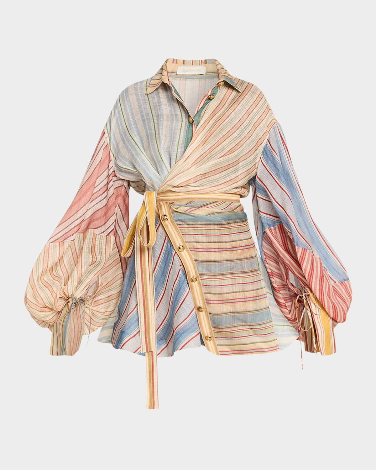 Rebellion Stripe Mini Shirtdress