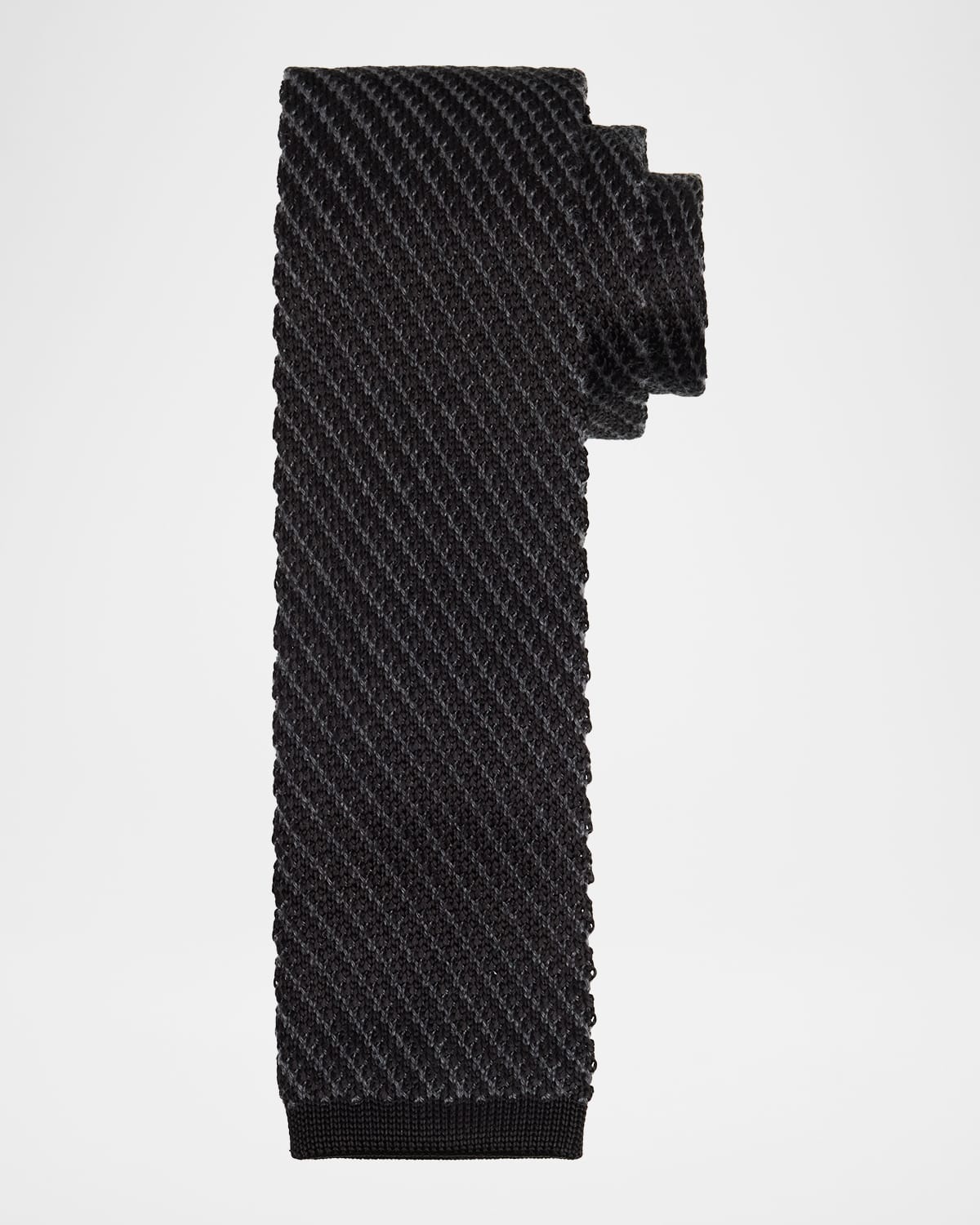 Brioni Men 's Silk Textured Knit Tie | Thumbnail 4 Brioni Men 's Silk Textured Knit Tie | Thumbnail 4