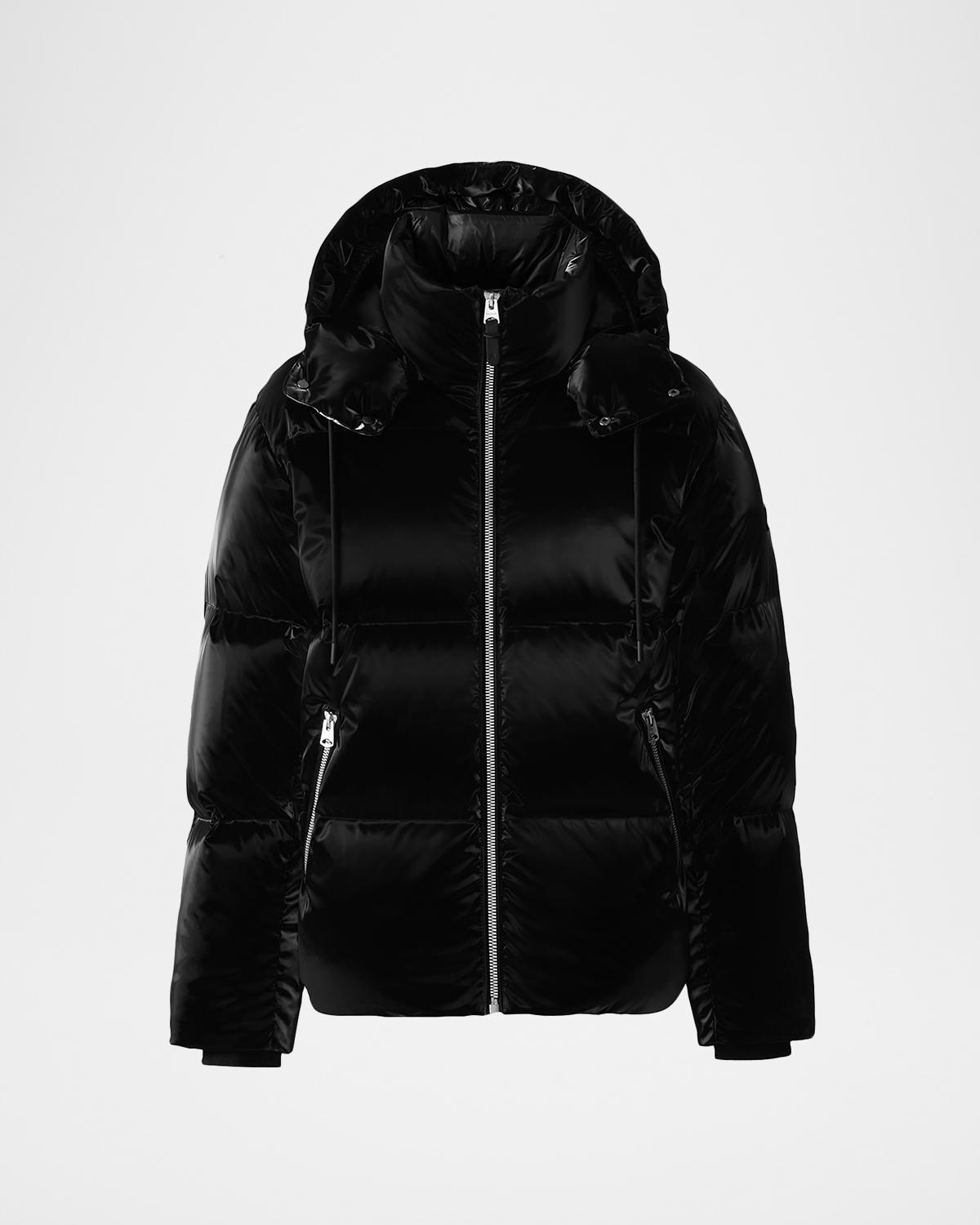 Mackage Men's Kent-Glo High-Gloss Hooded Down Jacket