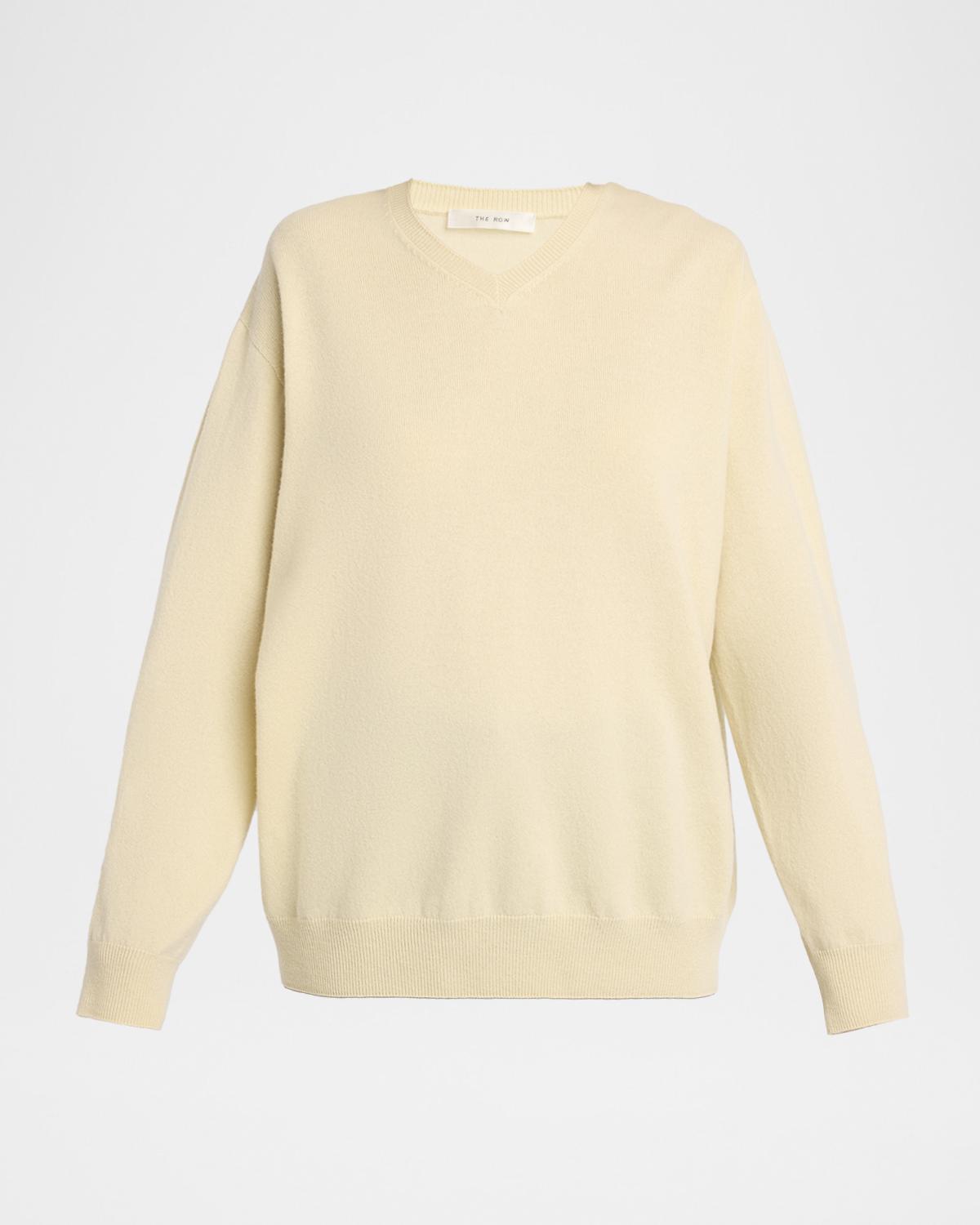 The Row Migeia V-Neck Cashmere Sweater