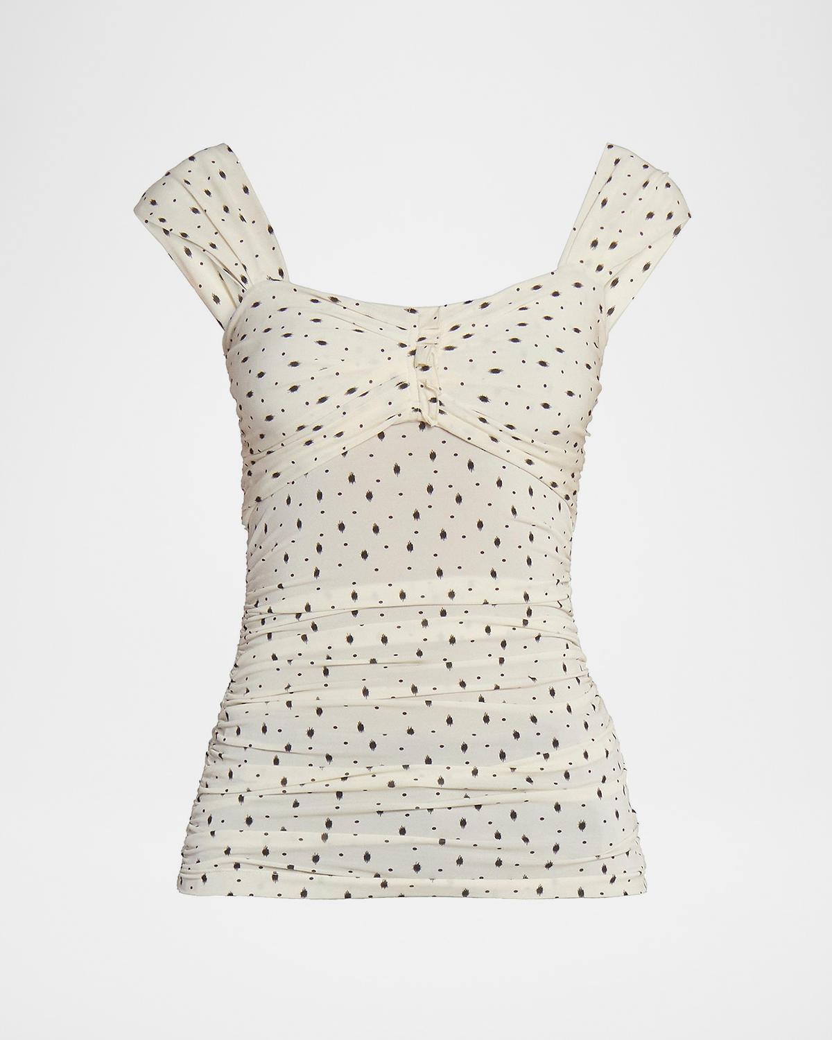 Isabel Marant Gemina Ruched Sleeveless Top