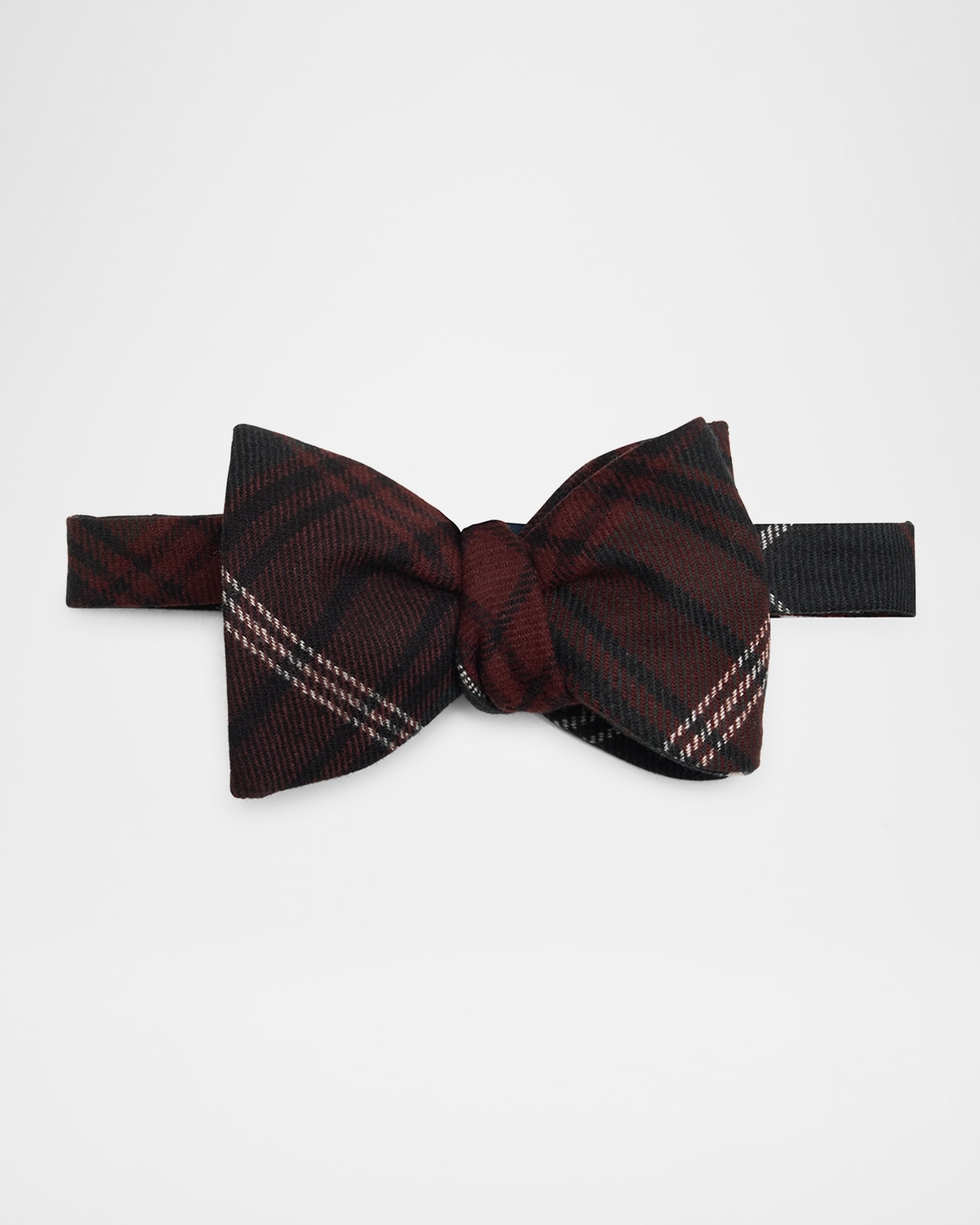 dunhill Men 's Wool and Cashmere Tartan Plaid Bow Tie
