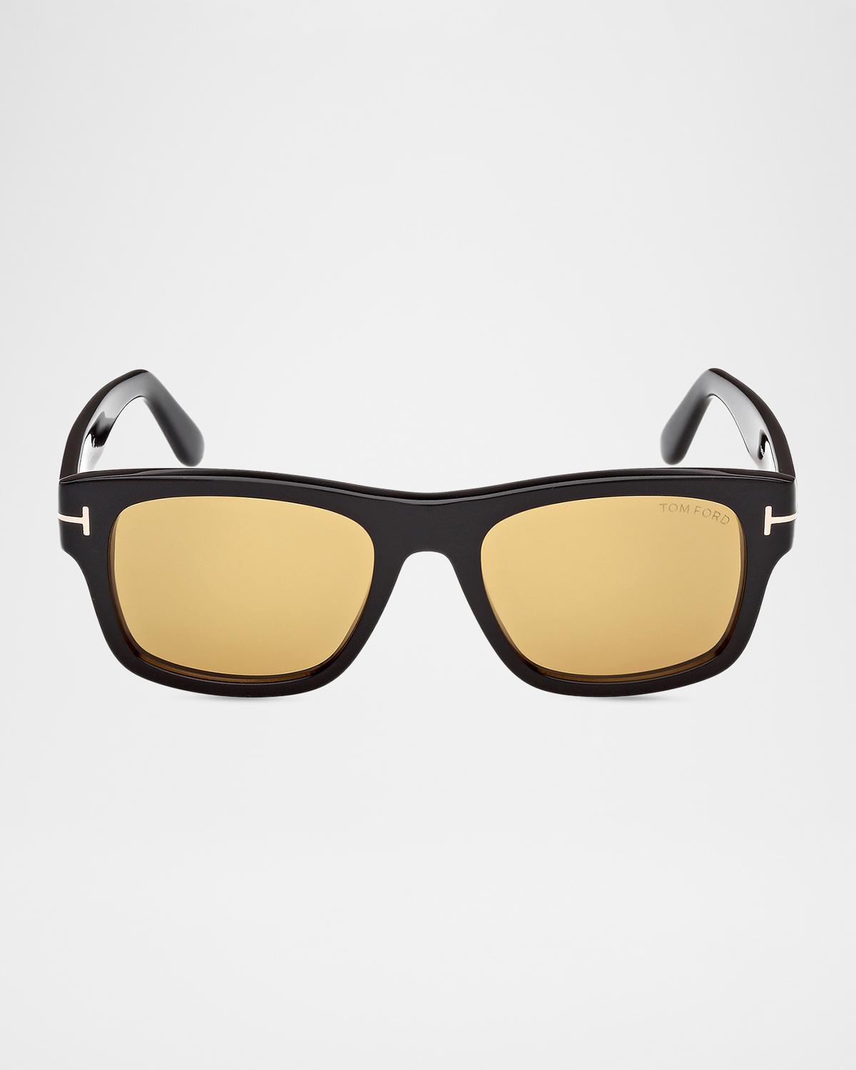 TOM FORD Smith 55mm Rectangular Sunglasses