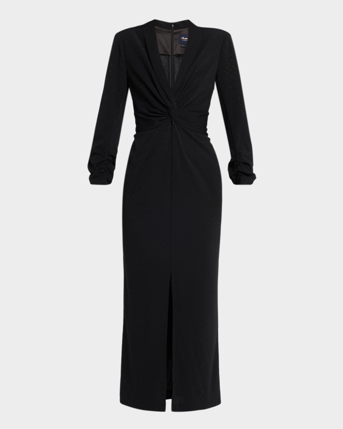 Shoshanna Asher Crystal-Embellished Twill Maxi Dress