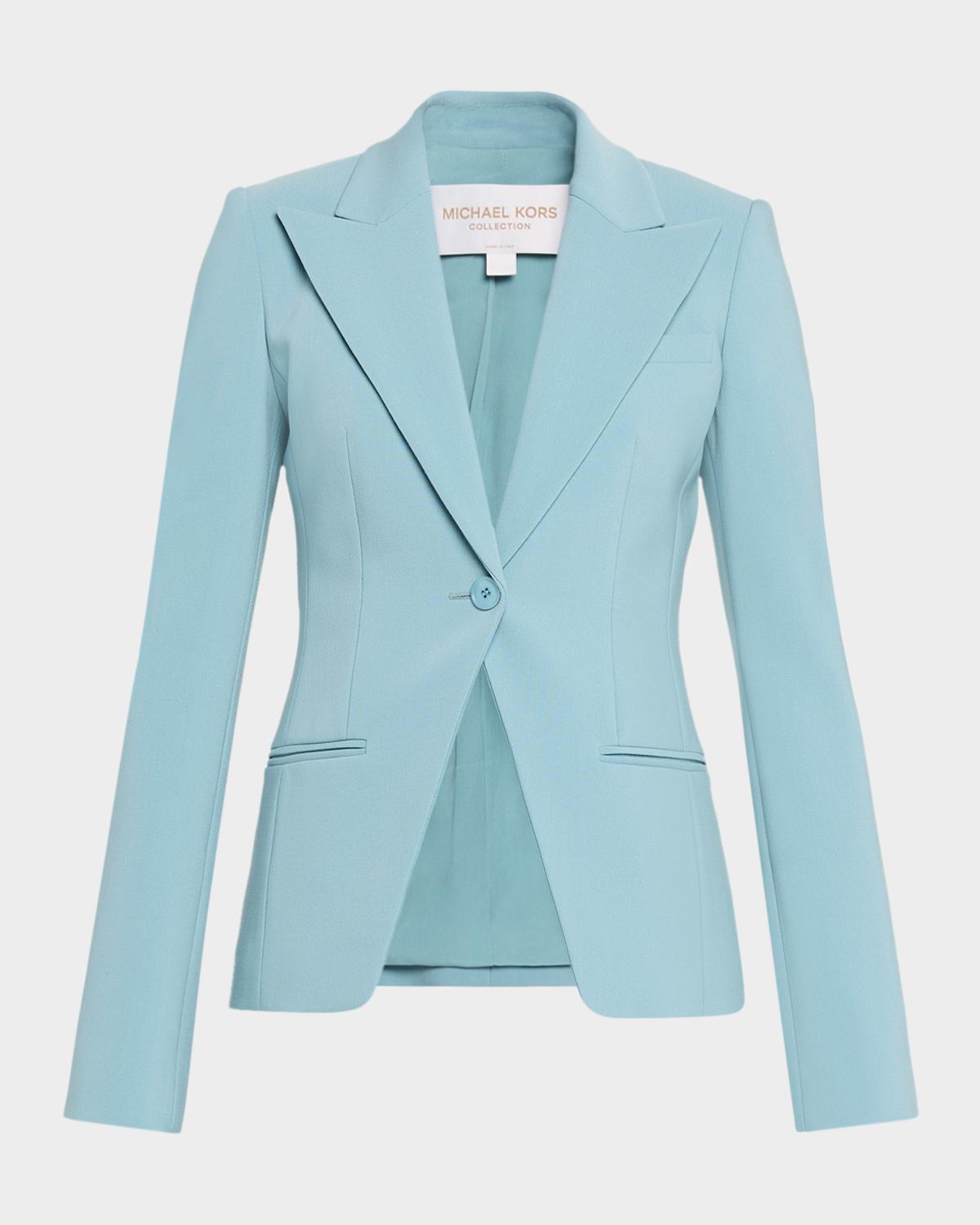 Michael Kors Collection Sabrina Single-Button Stretch Wool Blazer