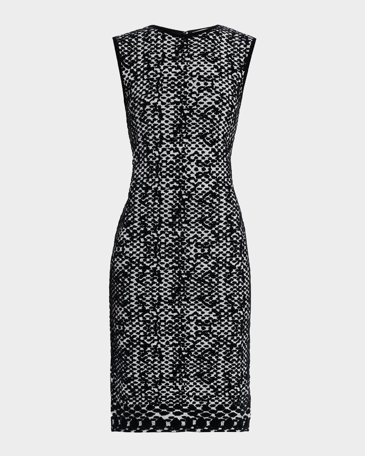 Avado Sleeveless Two-Tone Knit Dress